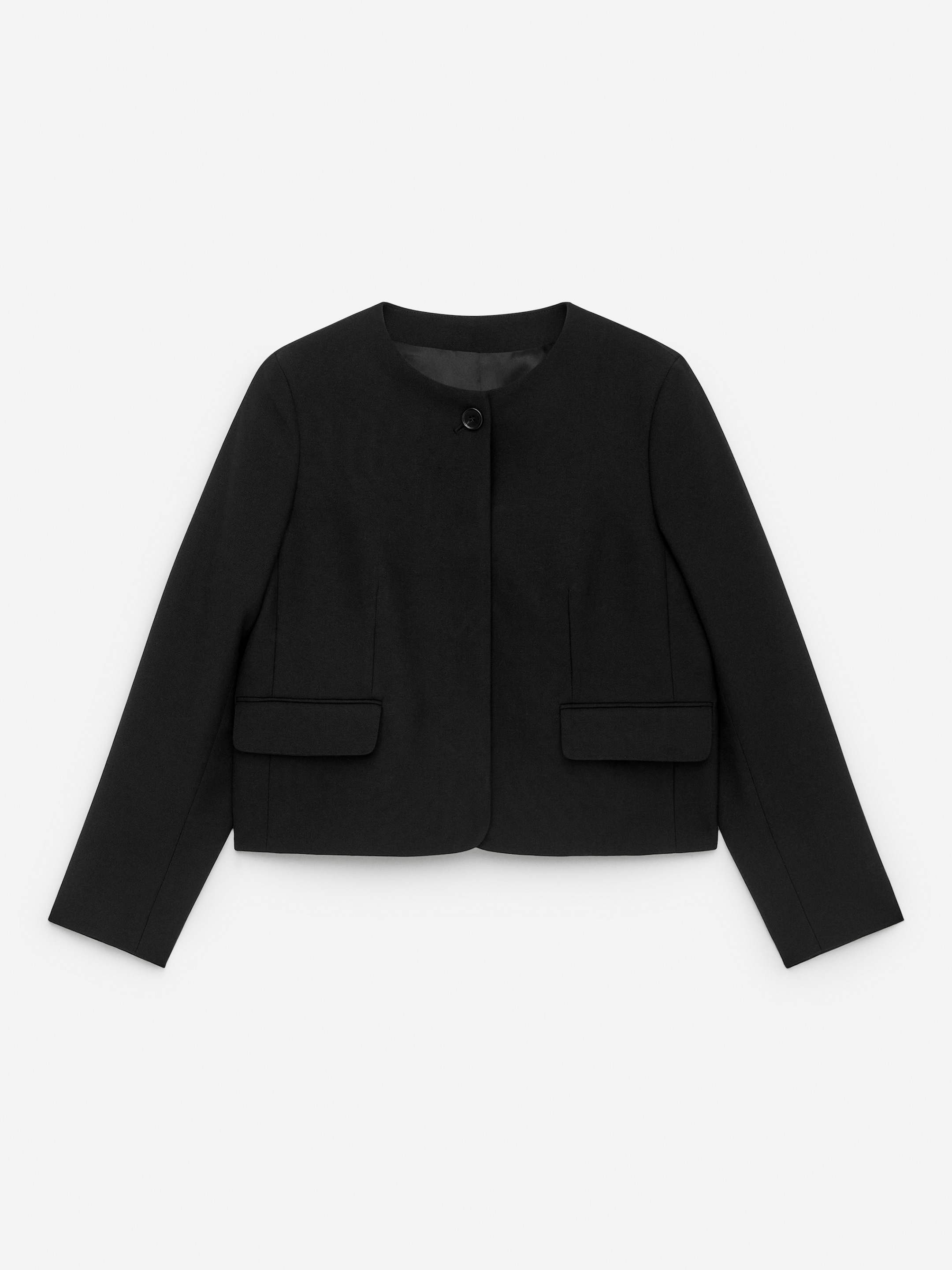 Agrandir l'image: Veste sans col - Noir - FEMME | H&M FR 1