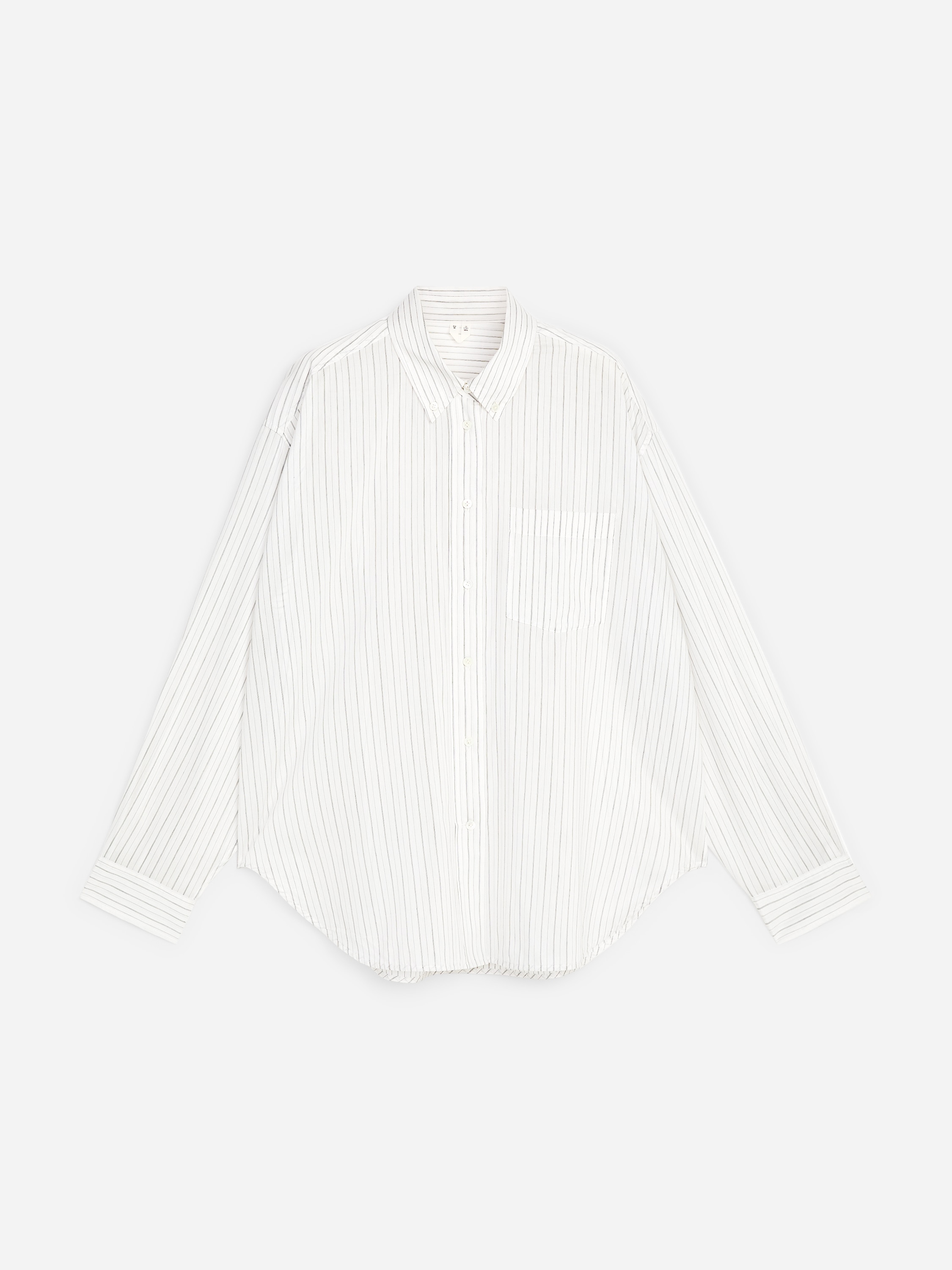Cotton-Silk Shirt - White/Black