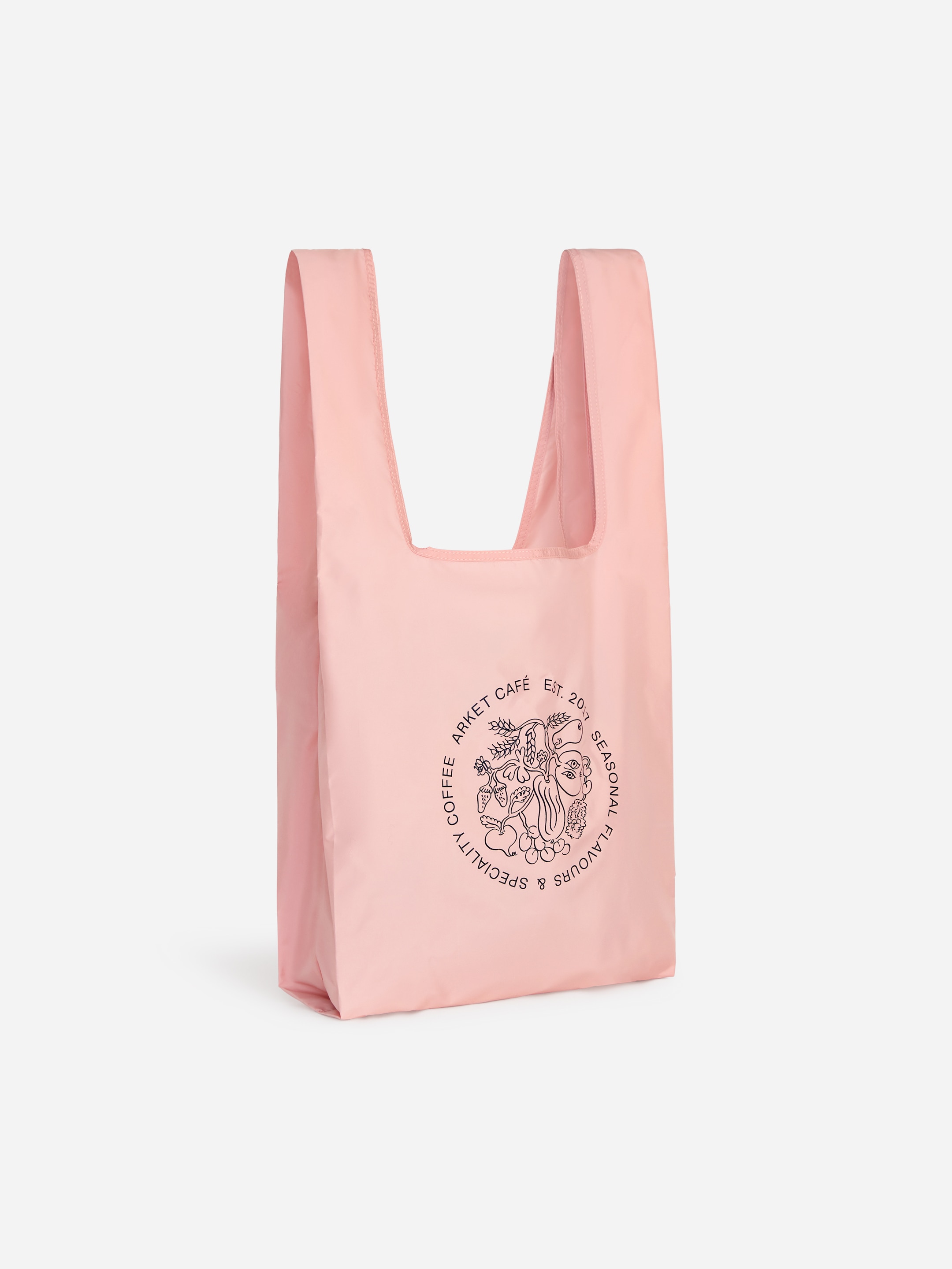 Bolso tote plegable ARKET CAFÉ - Rosa/azul oscuro - men - StillMedia/DescriptiveStillLife - 1