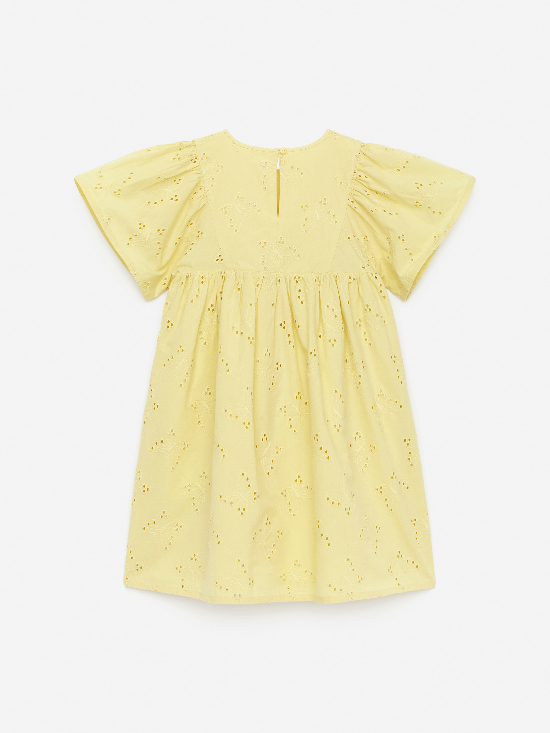 Grotere afbeelding bekijken: Jurk met broderie anglaise - Geel - KINDEREN | H&M BE 2