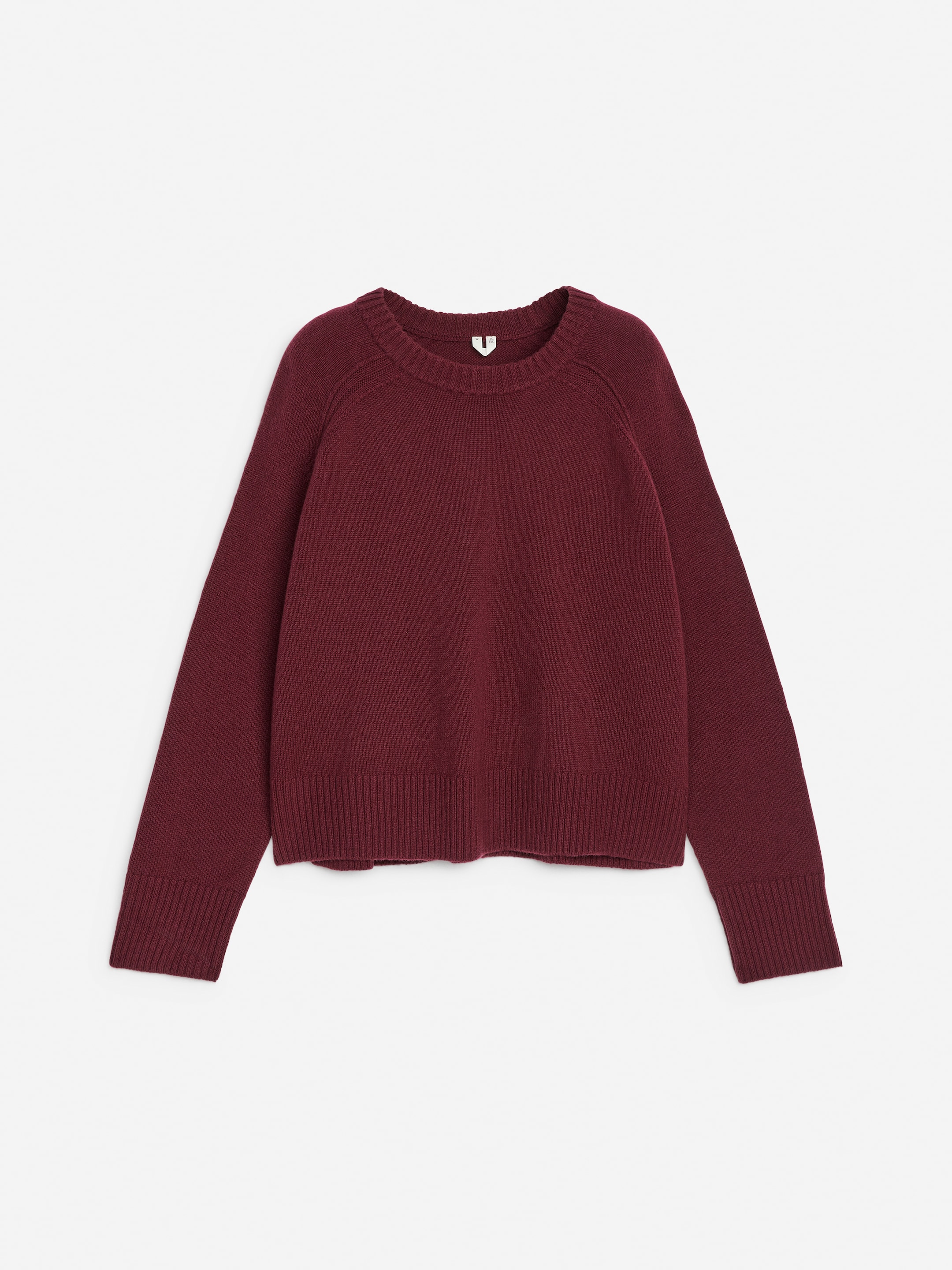 Zobacz większy obraz: Wełniany sweter - Ciemnoczerwony - ONA | H&M PL 1