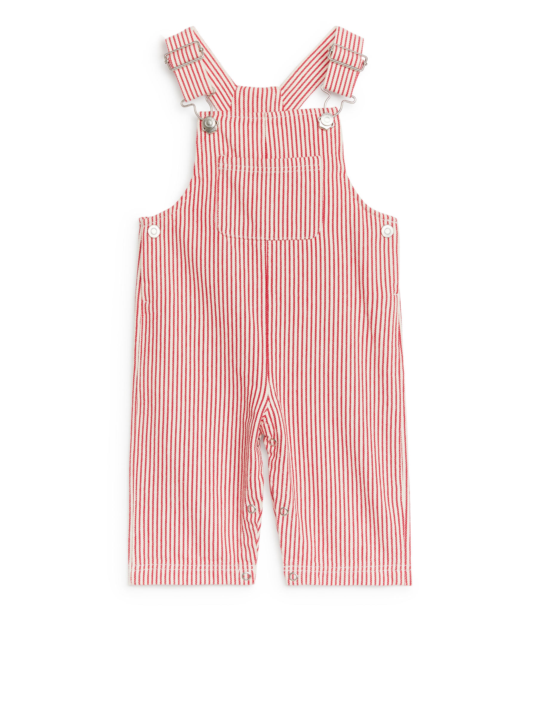 Latzhose mit Hickory-Streifen - Rot/Weiß - Regular Fit - Kinder - StillMedia/DescriptiveStillLife - 1