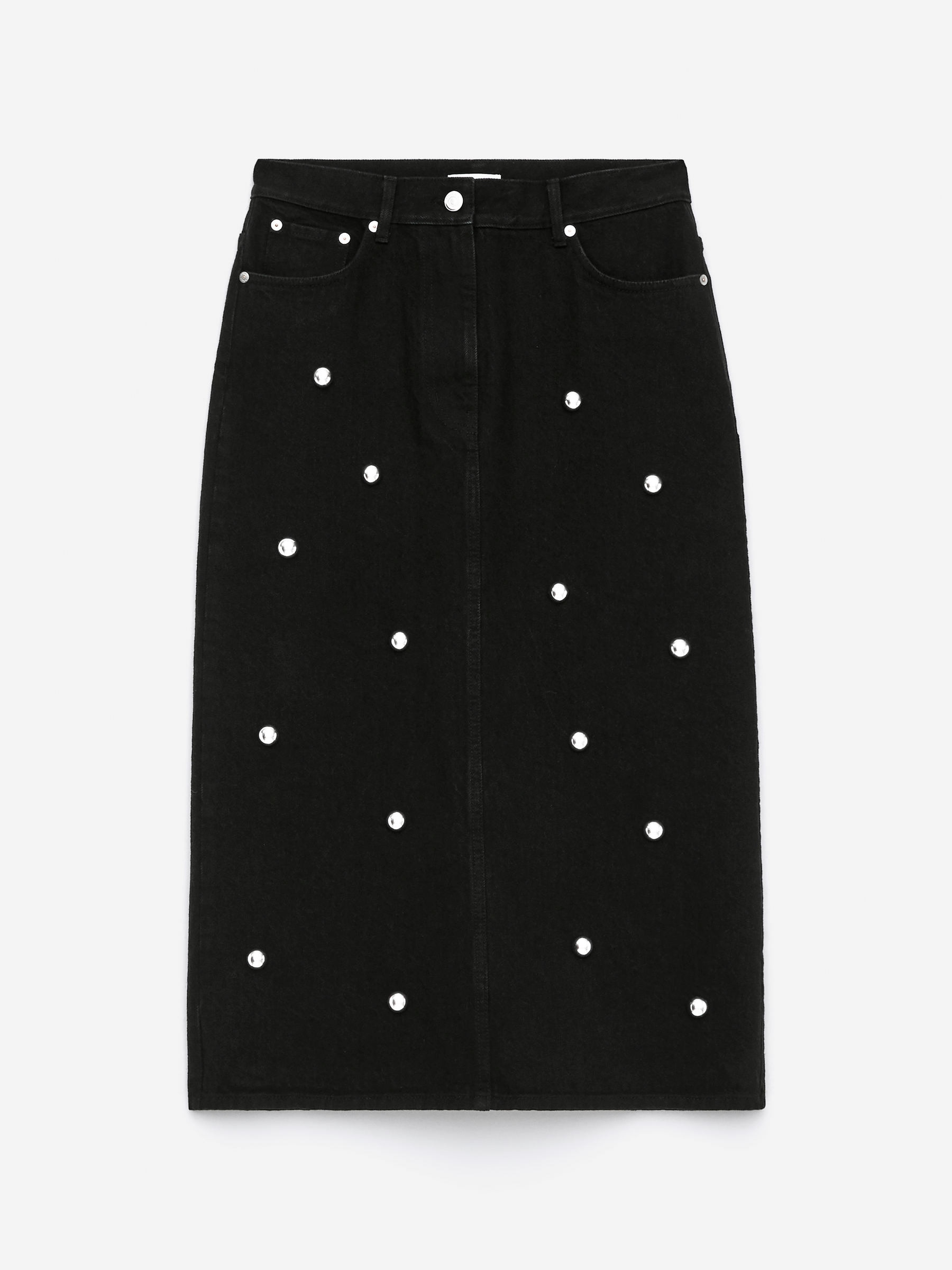 Studded Skirt - Black - Regular fit - Women - StillMedia/DescriptiveStillLife - 1