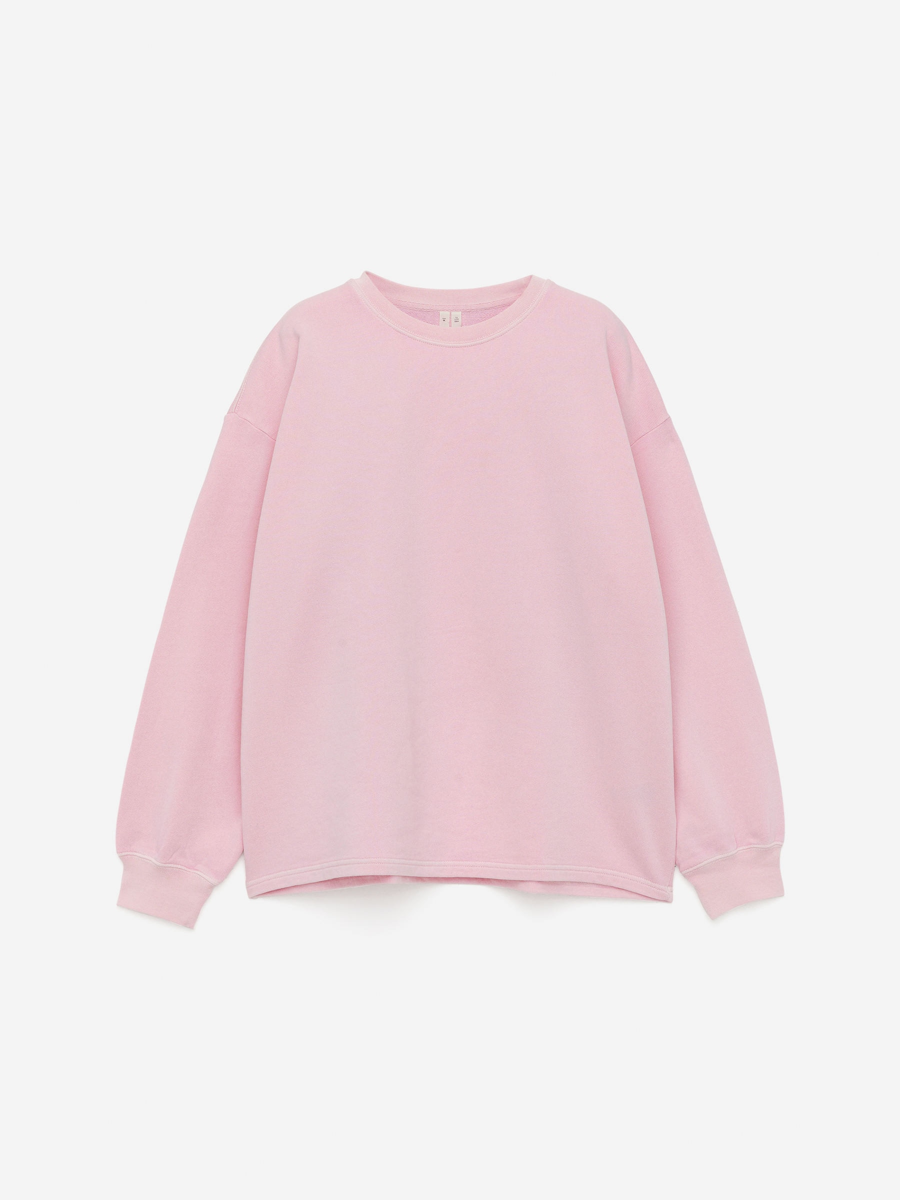 French Terry Sweatshirt - Pink - Loose fit - Women - StillMedia/DescriptiveStillLife - 1