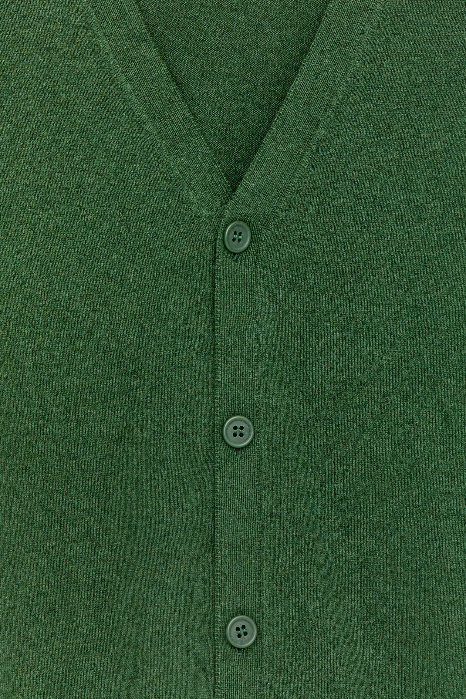 Pamut-gyapjú kardigán - 2