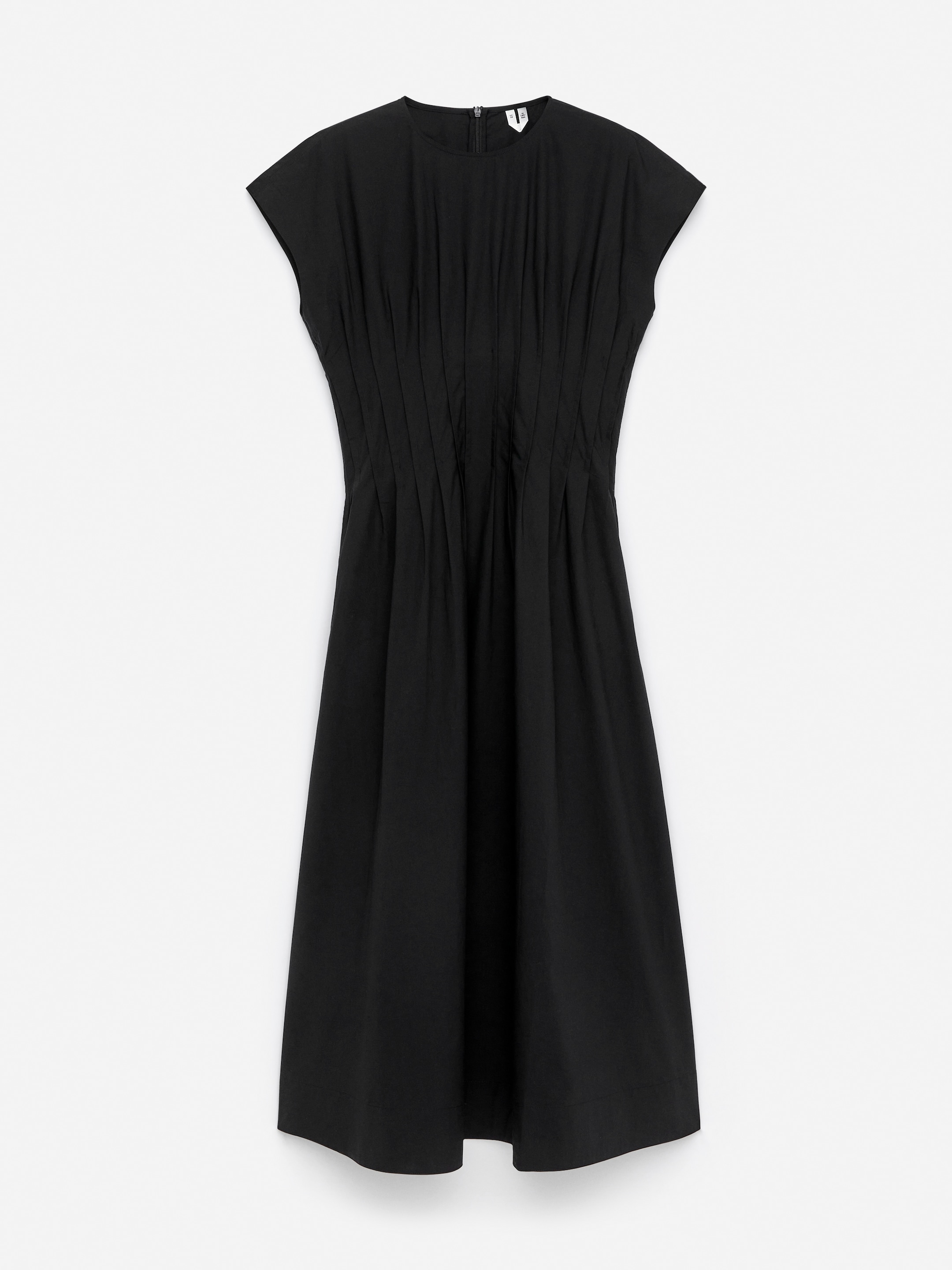 Plissiertes Baumwollkleid - Schwarz - Regular Fit - Damen - StillMedia/DescriptiveStillLife - 2