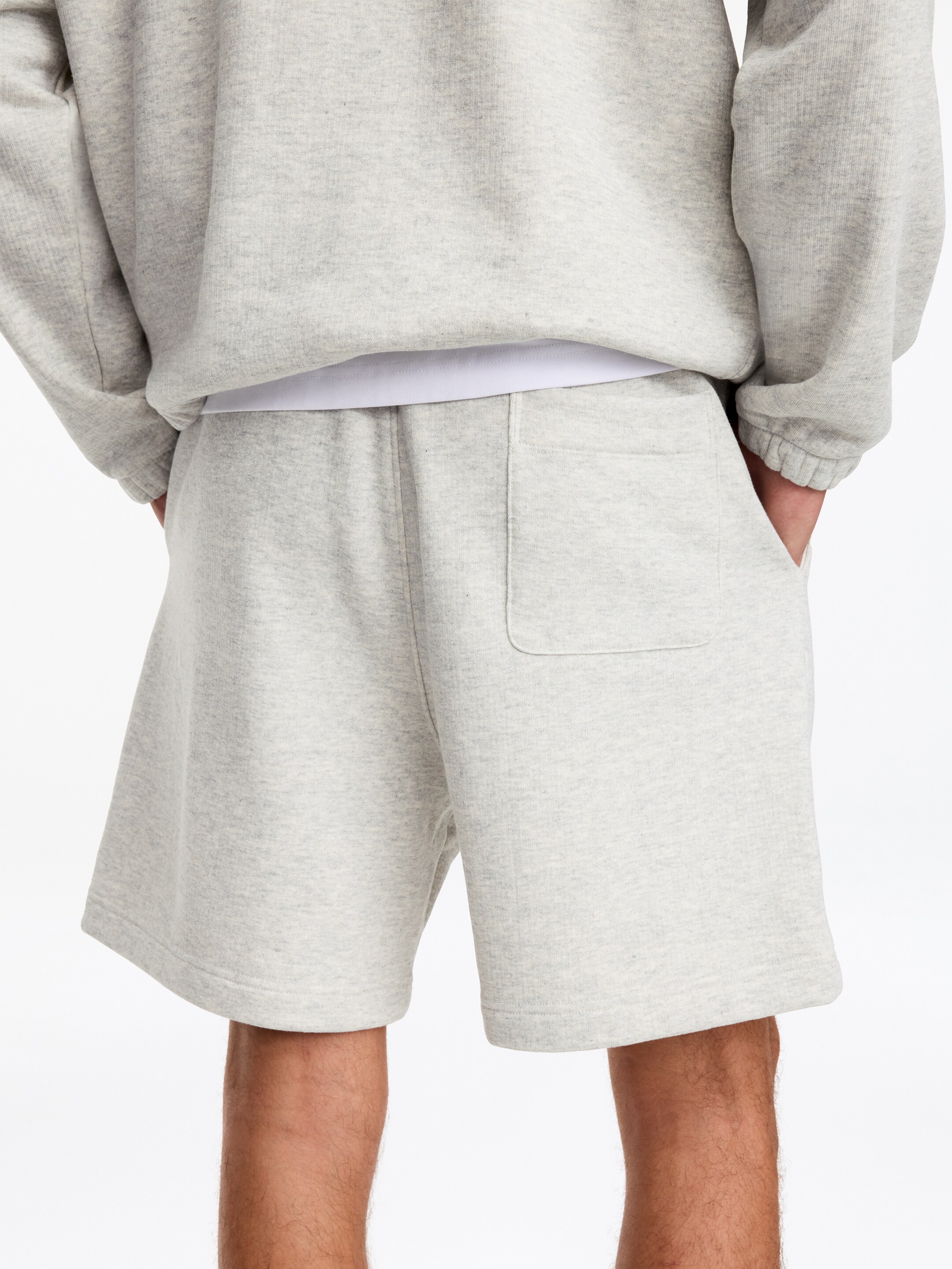 Lounge Shorts - Grey Melange - Relaxed fit - men - StillMedia/Lookbook - 3