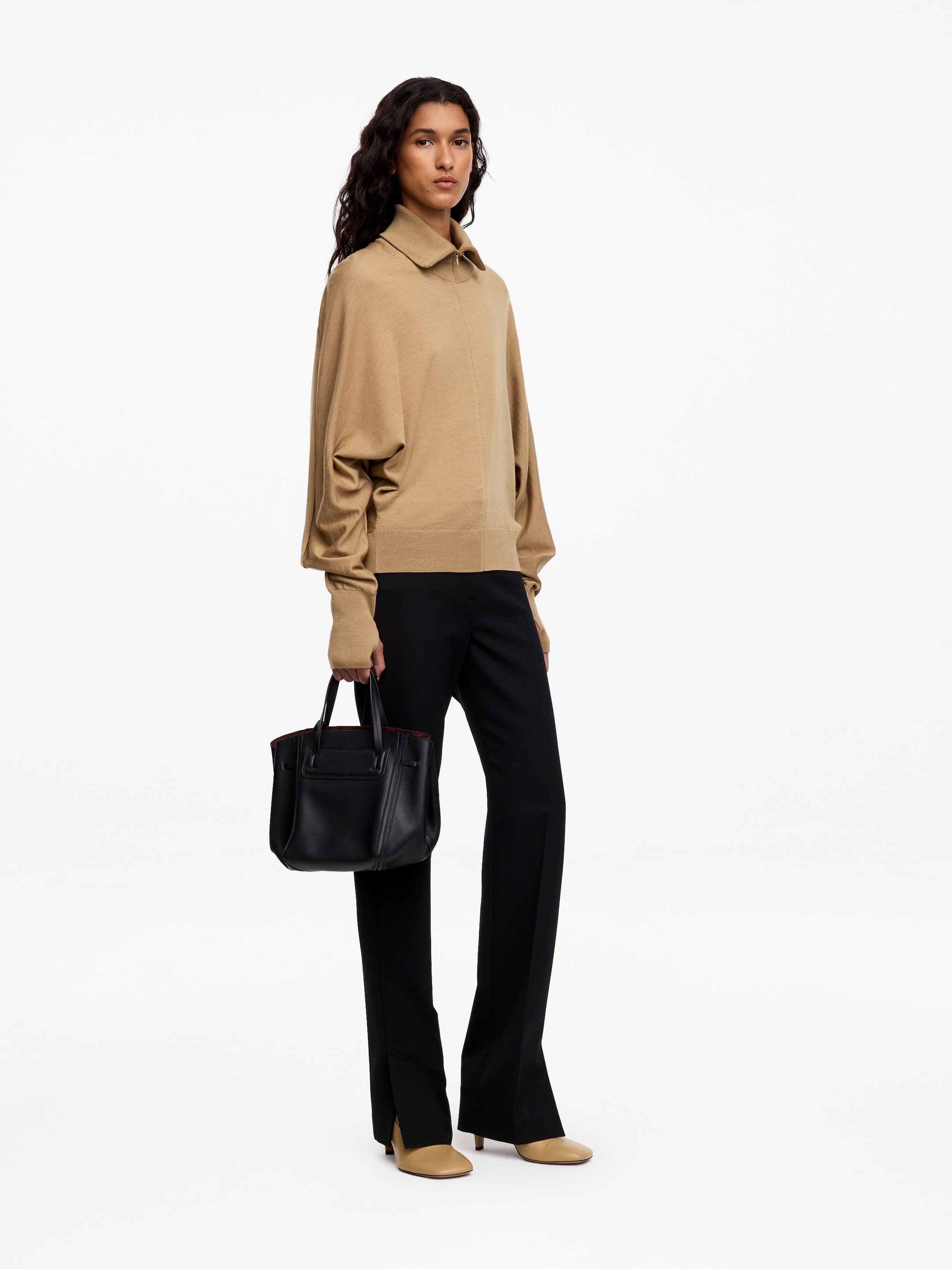 Zapatos de salón en piel con puntera cuadrada - Beige - women - StillMedia/Lookbook - 6