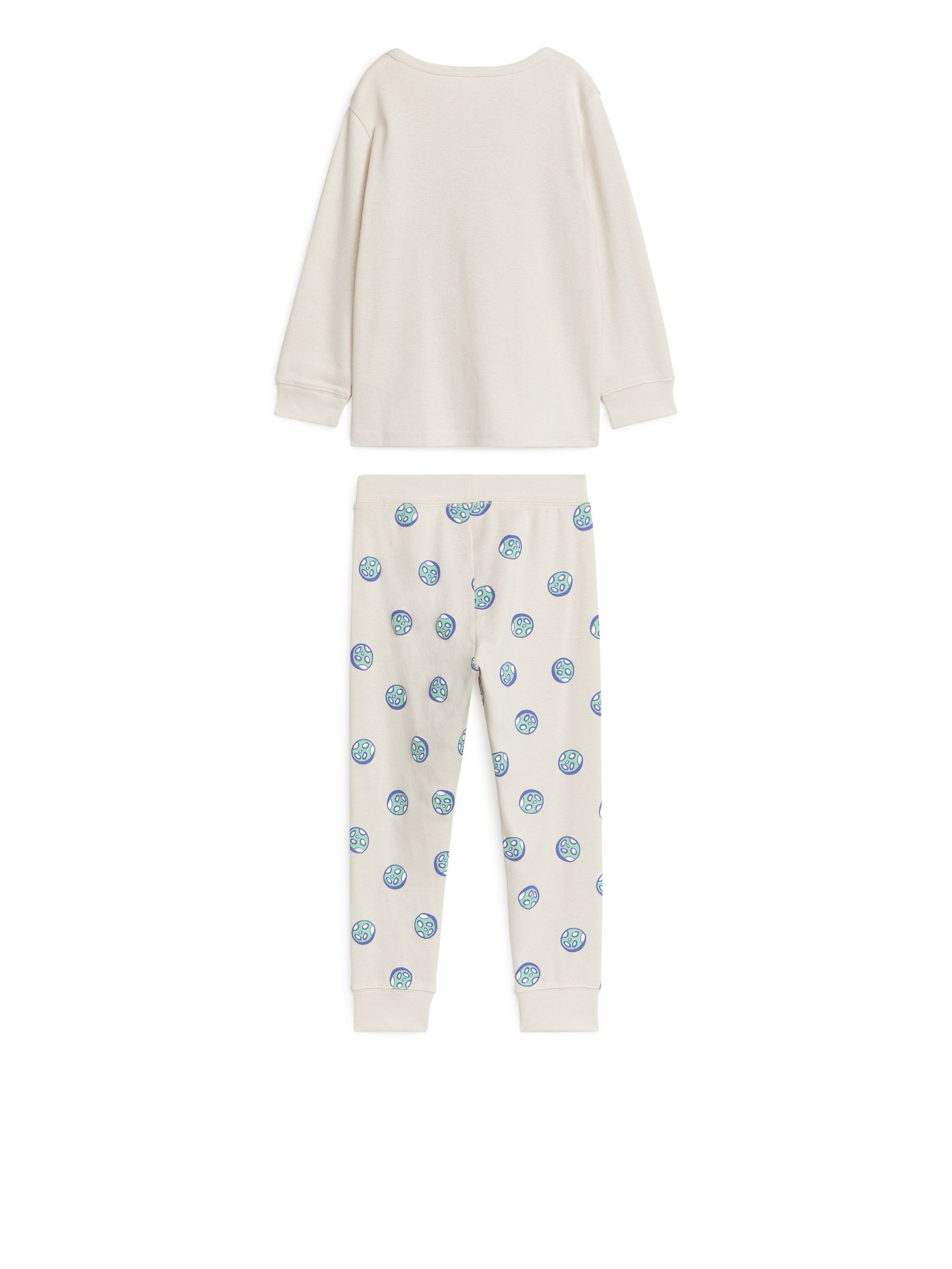 Jersey-Pyjama - Beige/Mond - Regular Fit - Kinder - StillMedia/DescriptiveStillLife - 2