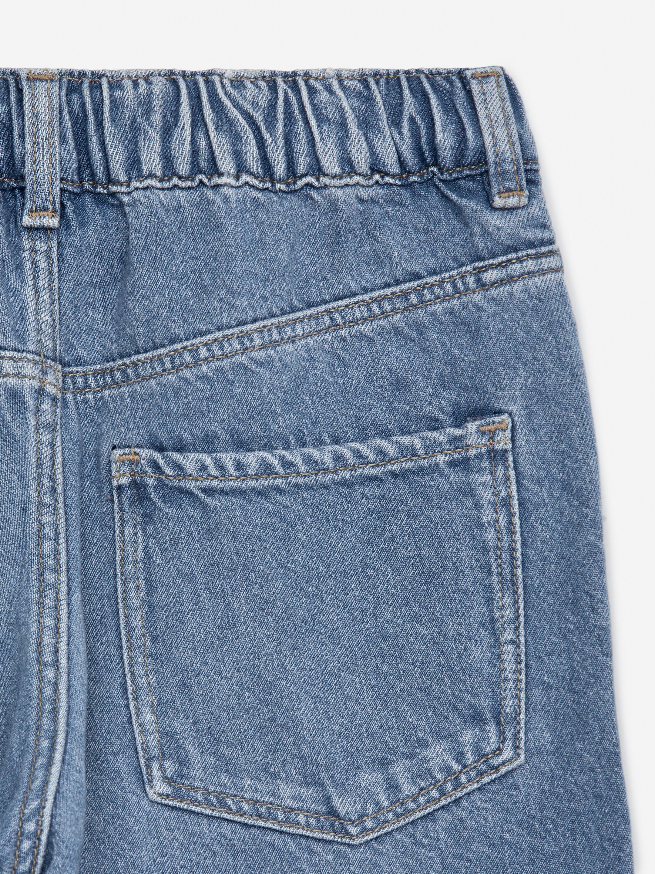 View larger image: Pull-On Denim Trousers - Blue - Kids | H&M GB 3