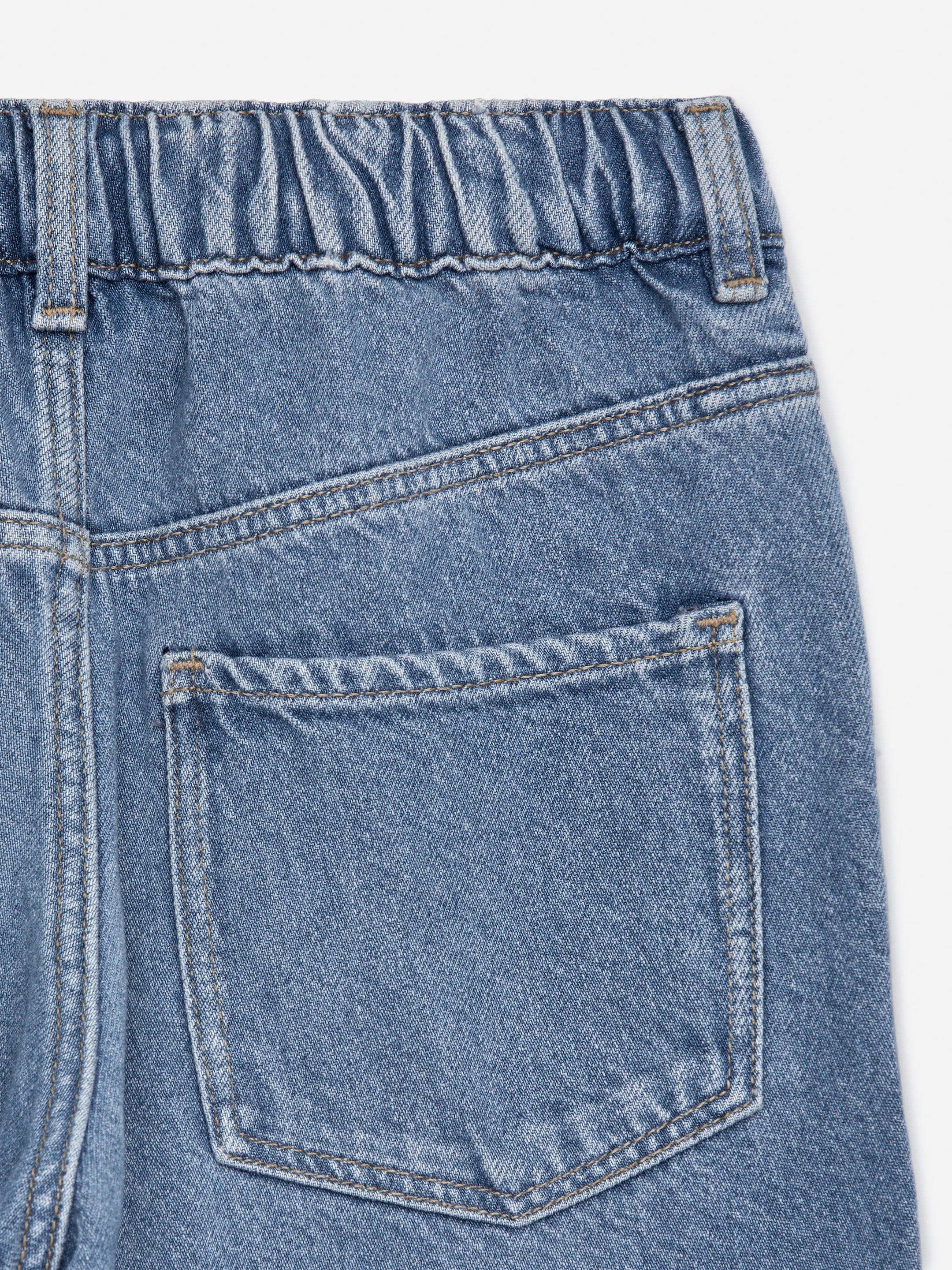 Pull-On Denim Trousers - Blue - Loose fit - Children - StillMedia/DescriptiveDetail - 3