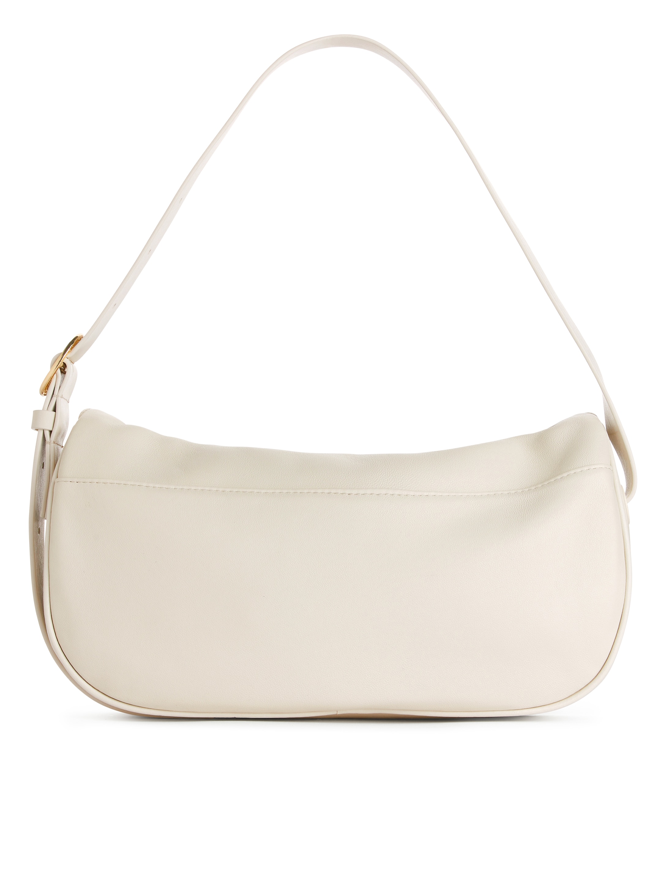 Rundad läderväska - Off-white - Women - StillMedia/DescriptiveStillLife - 1