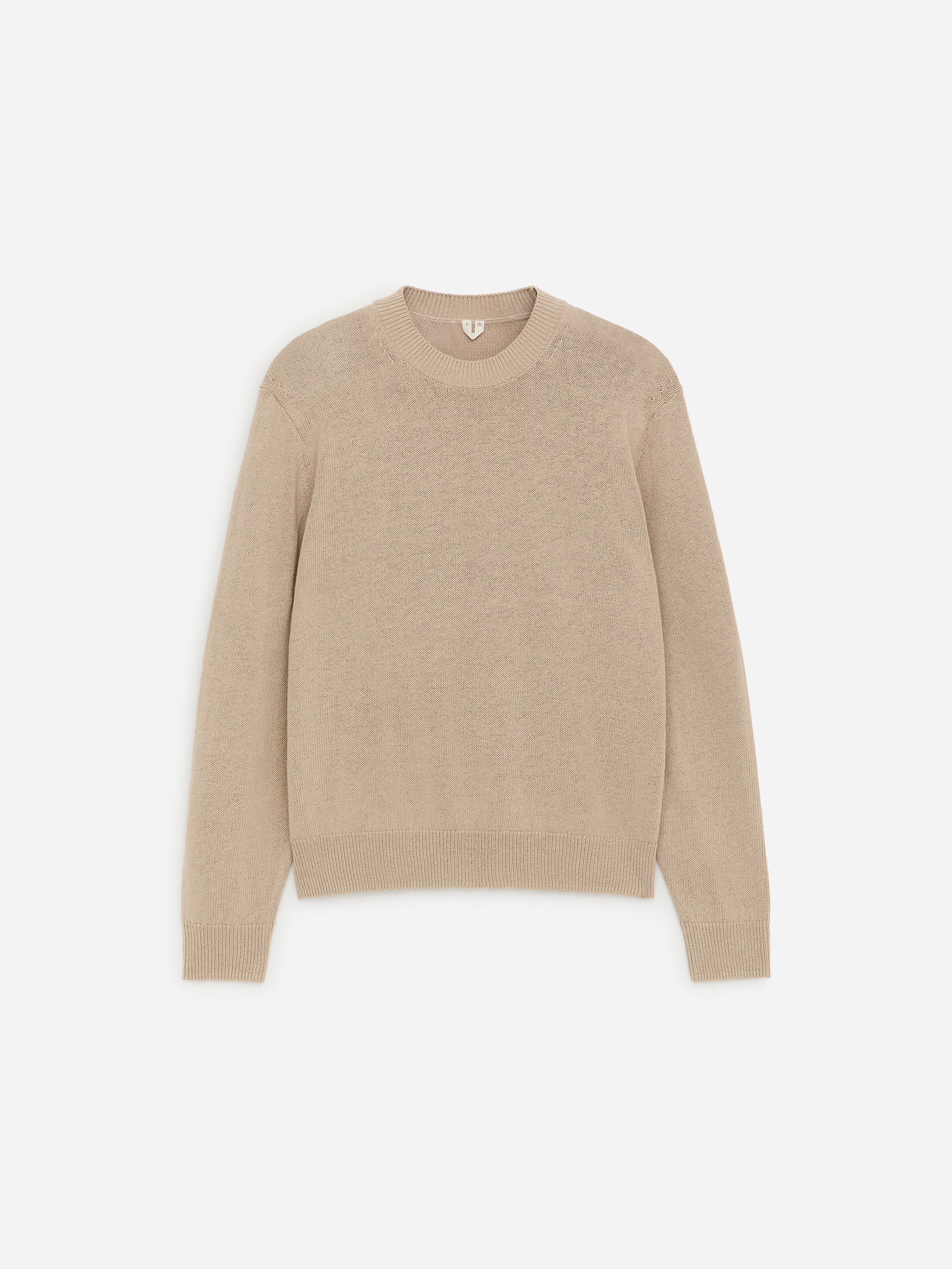 Linen Cotton Jumper-Beige-18454