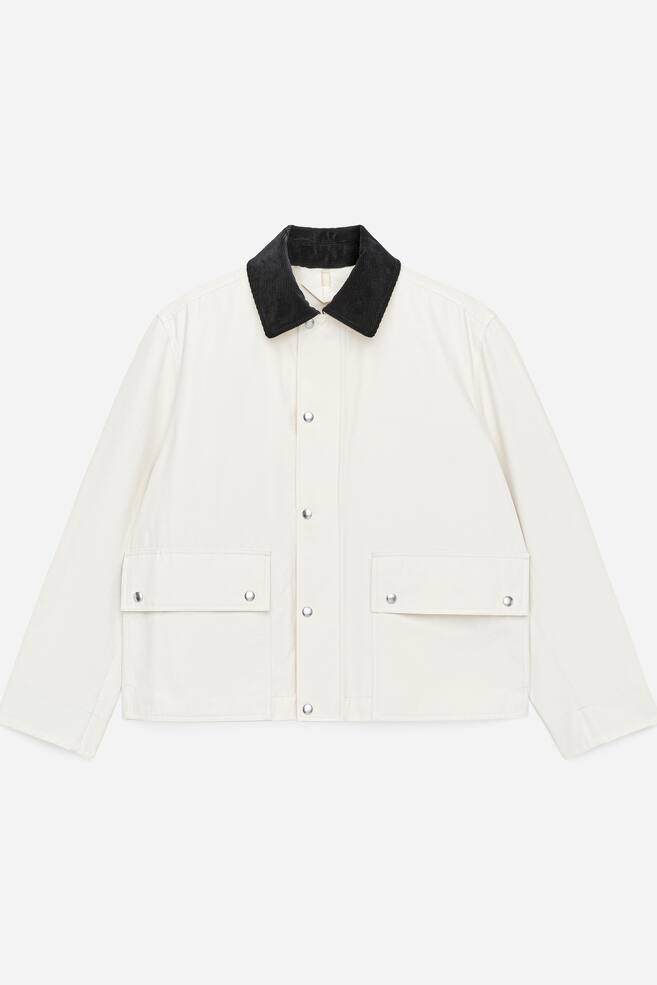 Waxed Nylon-Cotton Jacket - Light Beige - 1