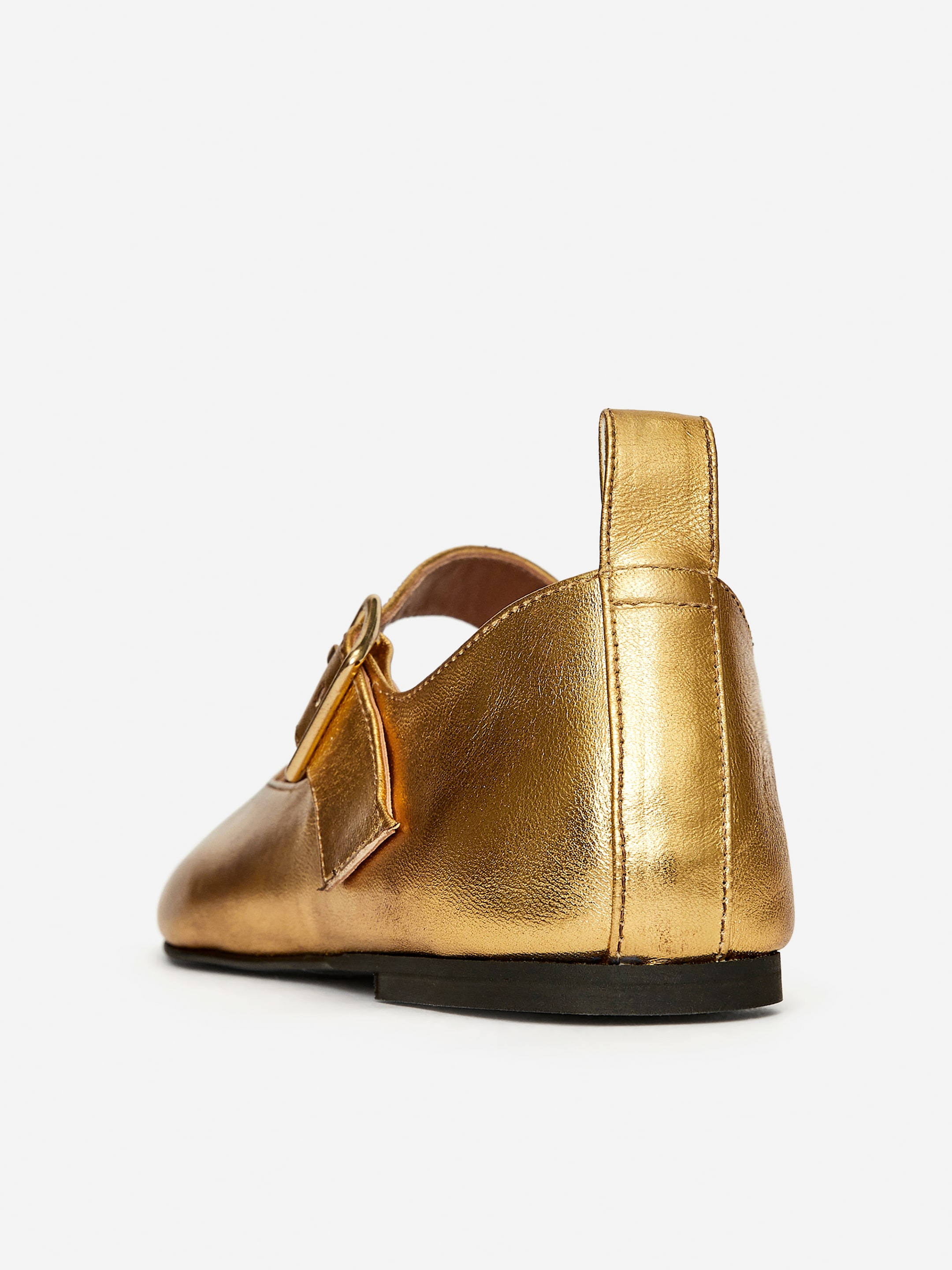 Metallic Mary Jane Flats - Gold - Women - StillMedia/DescriptiveStillLife - 2