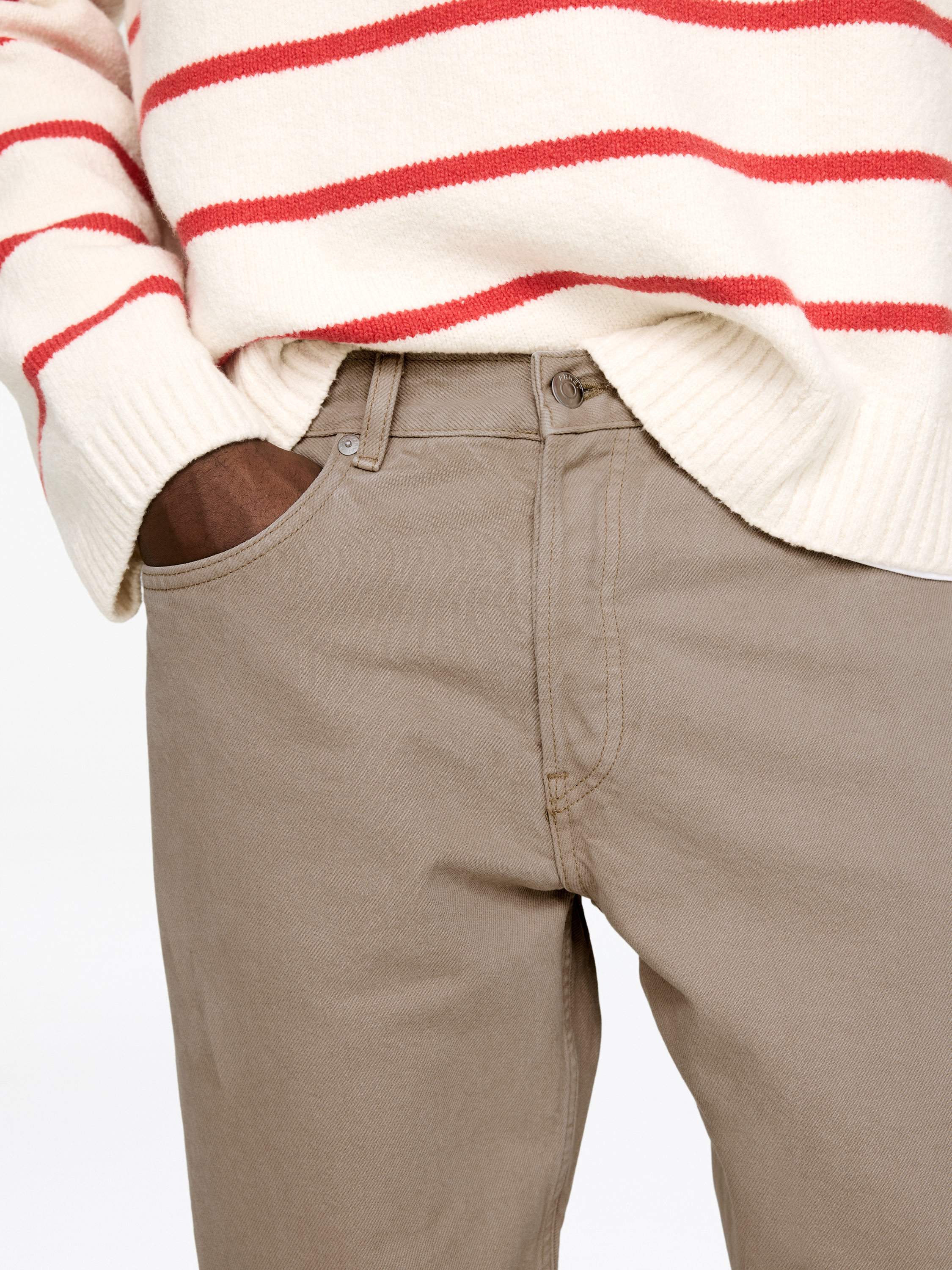 OCEAN Loose Straight Jeans - Beige - Loose Fit - Herren - StillMedia/Lookbook - 8