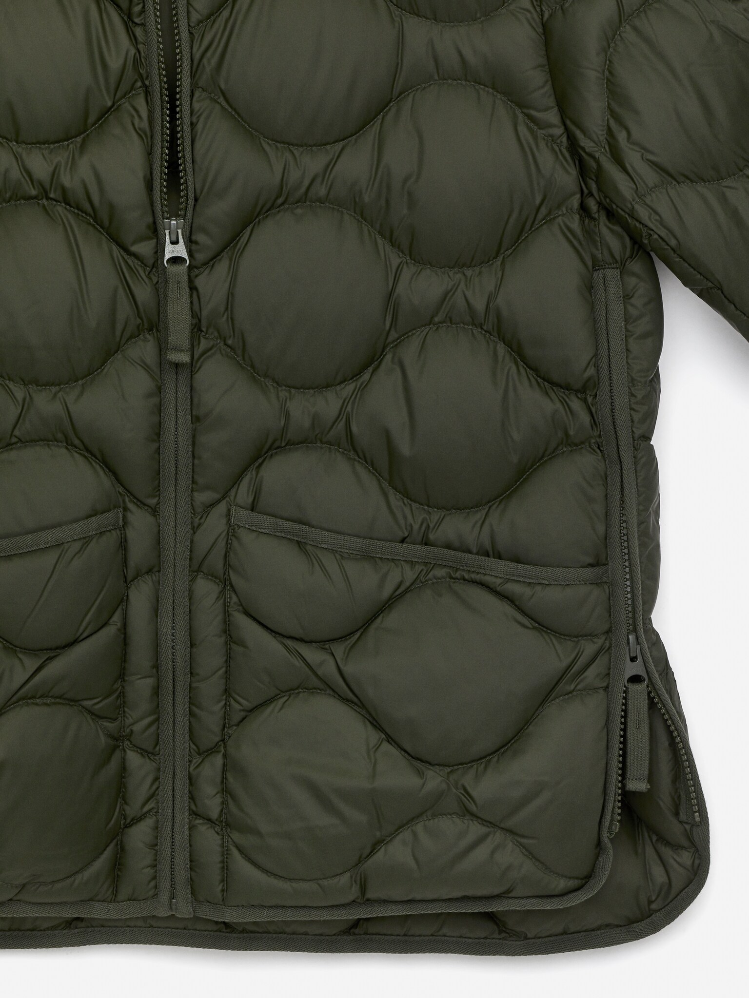 Veste matelassée 2 en 1 Upcycled Down - Vert foncé - 7
