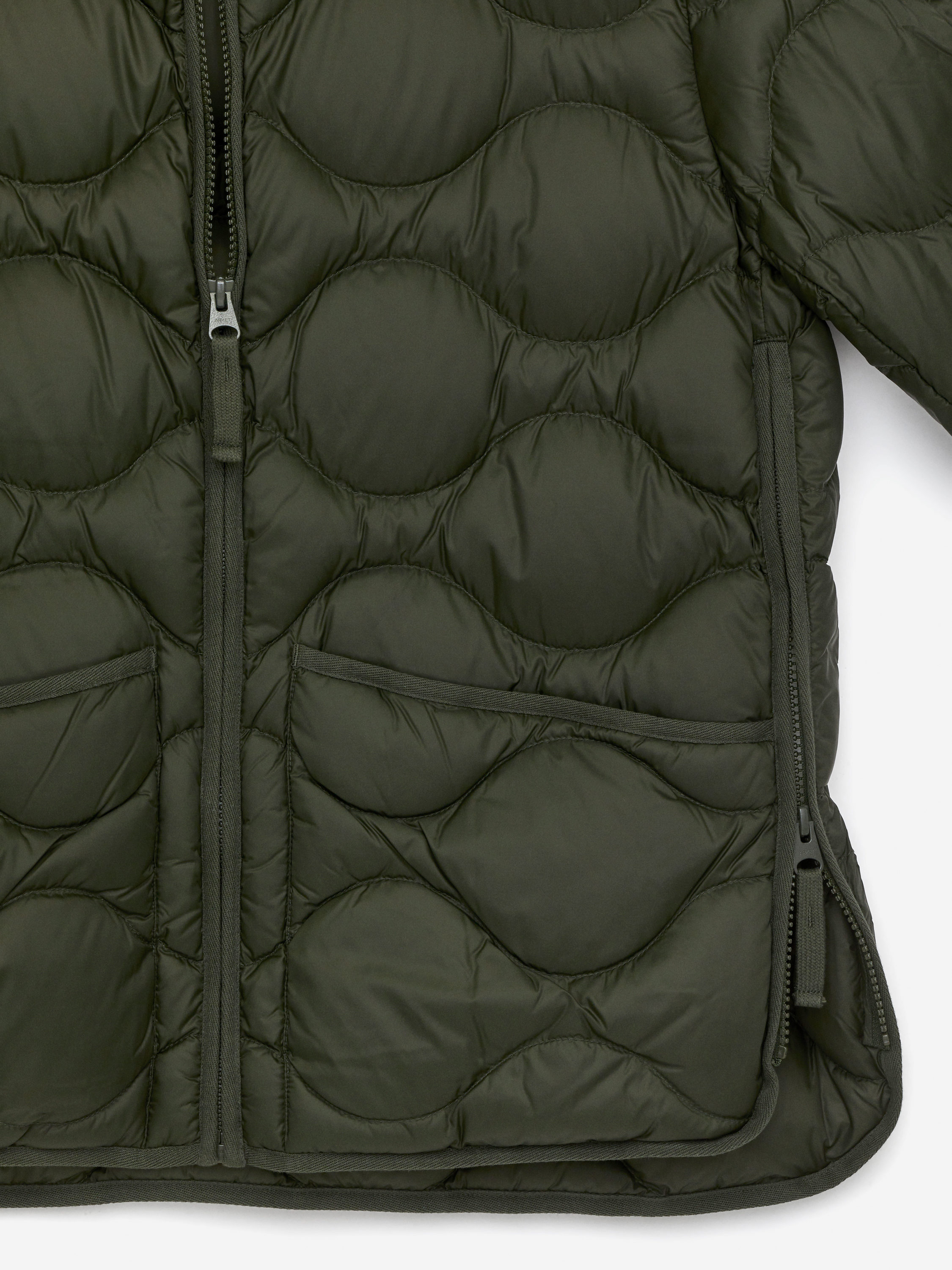 2-in-1 Upcycled Down Liner Jacket - Dark Green - Regular fit - Women - StillMedia/DescriptiveDetail - 1