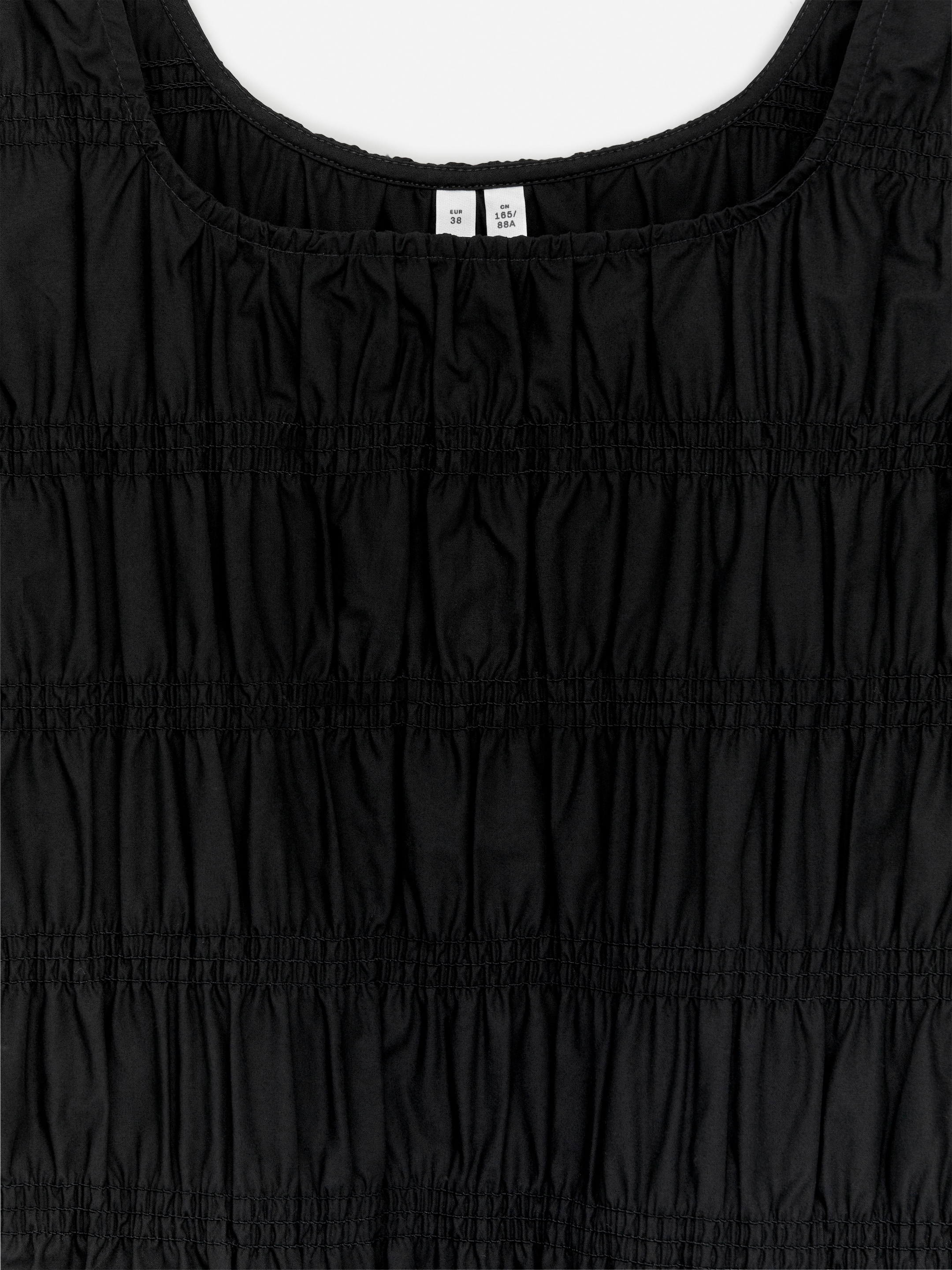 Grotere afbeelding bekijken: Jurk met smokwerk - Black - DAMES | H&M BE 7