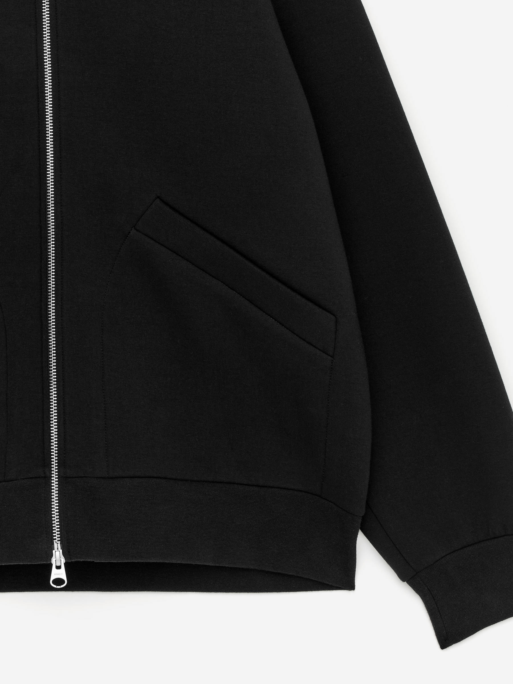 Scuba Zip Hoodie - Black - Relaxed fit - Men - StillMedia/DescriptiveDetail - 2