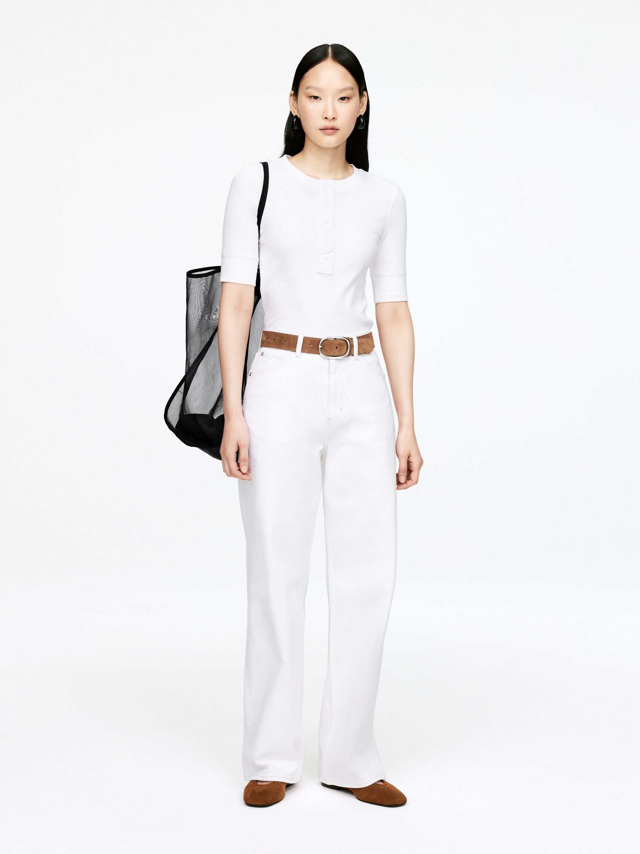 Visualizza immagine più grande: Scarpe basse slingback in pelle scamosciata - Marrone - DONNA | H&M IT 2