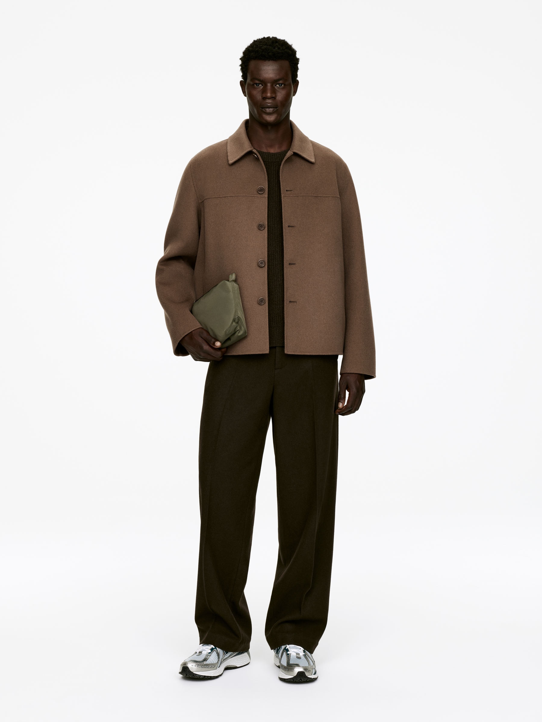 Double-Face Wool-Blend Jacket - Dark Beige - Relaxed fit - Men - StillMedia/Lookbook - 4