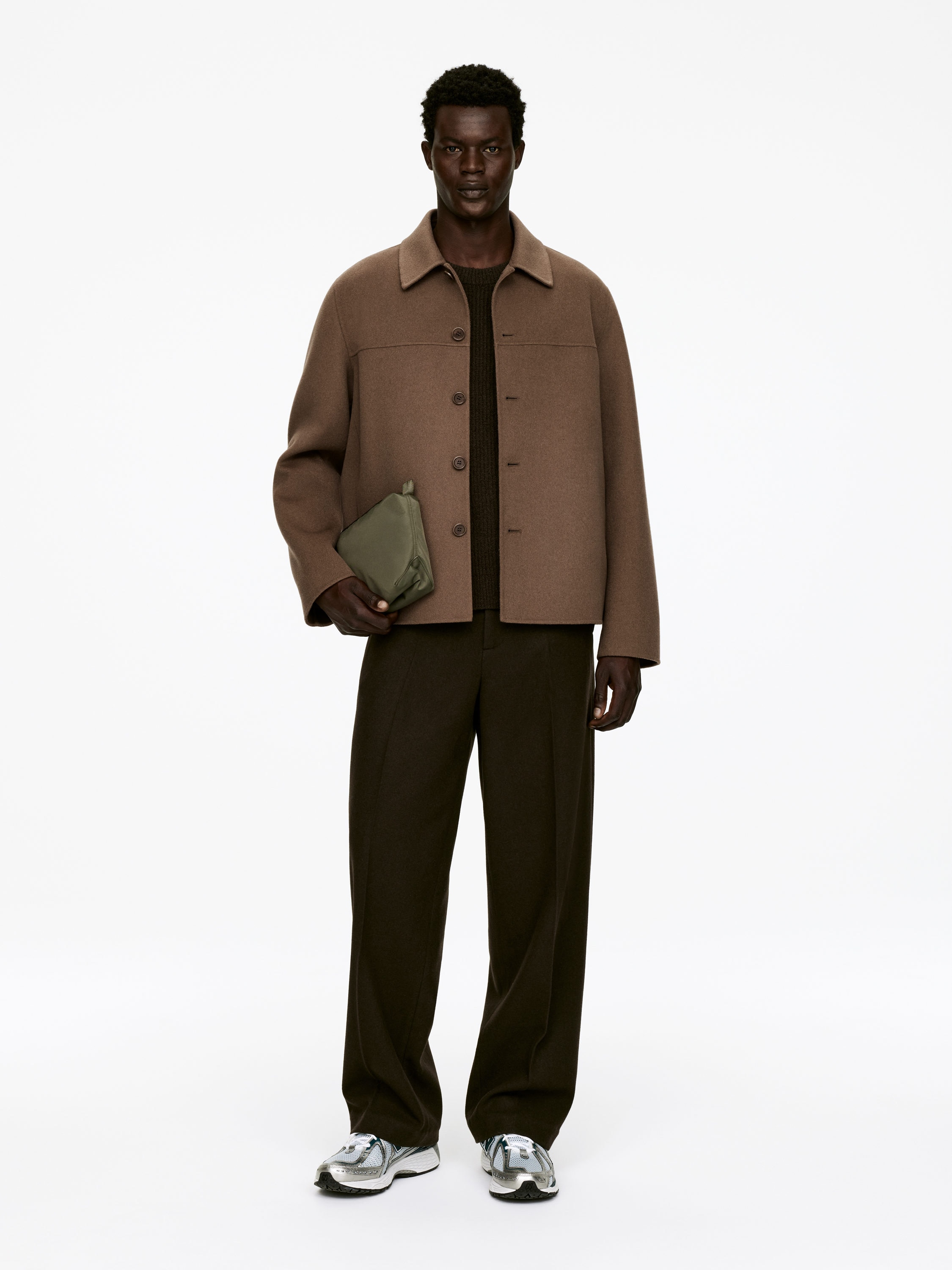 Double-Face Wool-Blend Jacket - Dark Beige - Relaxed fit - Men - StillMedia/Lookbook - 4