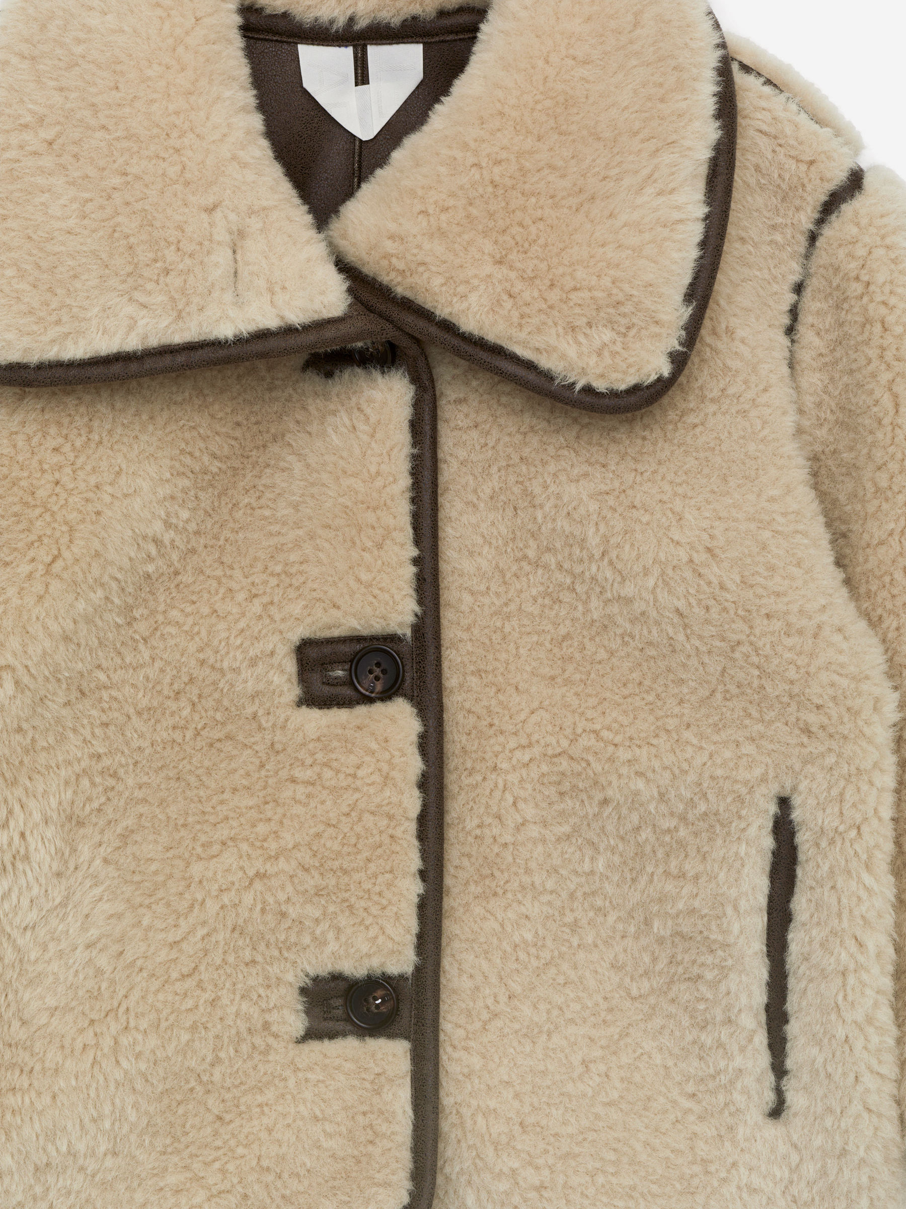 Short Pile Jacket - Beige - Loose fit - Children - StillMedia/DescriptiveDetail - 2