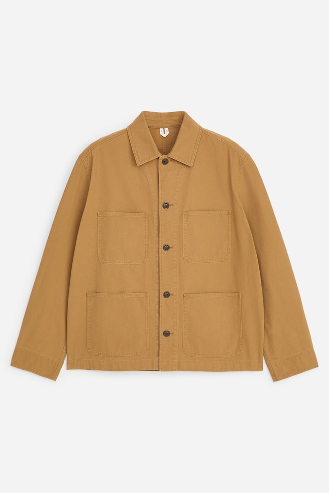 Koszula wierzchnia w stylu utility - Khaki/Czarny - 1