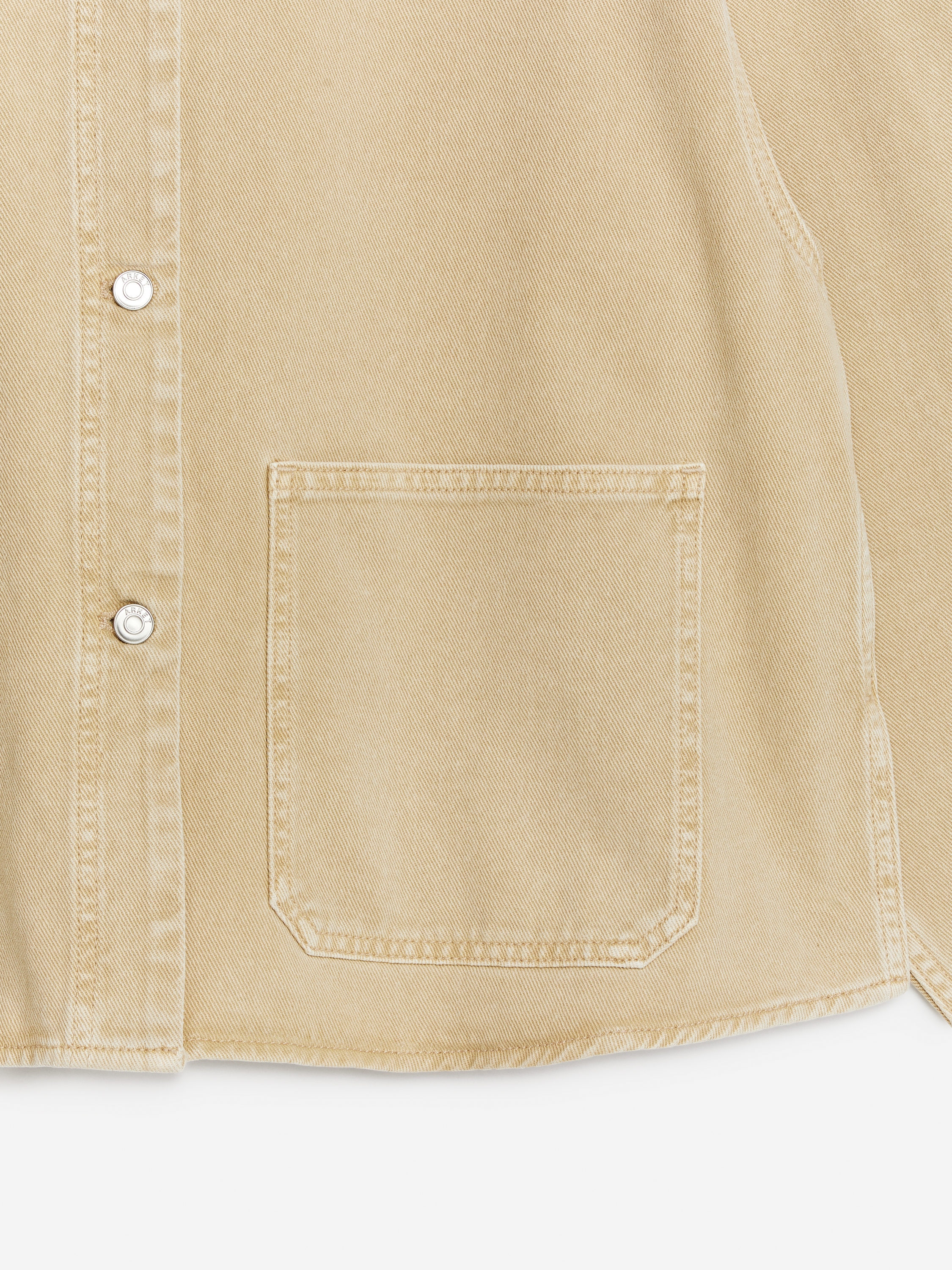 Denim Overshirt – Mustard/Overdye – Women – ARKET SE