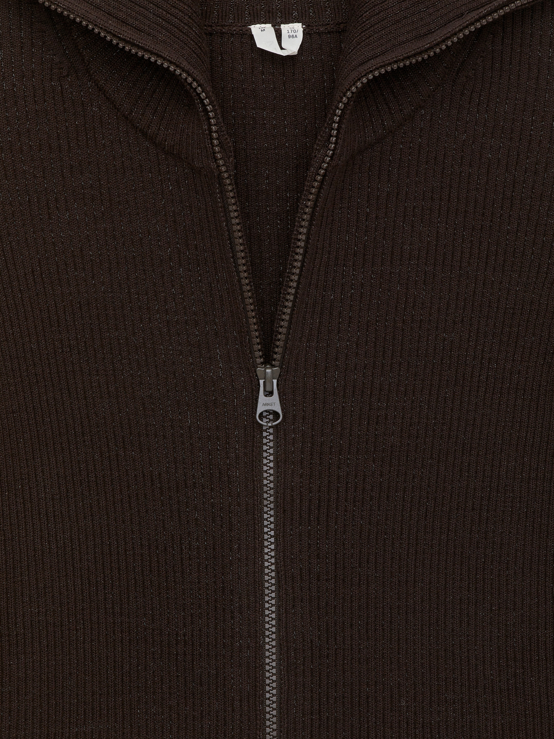 Kofta med dragkedja - Mörkbrun - Slim fit - Women - StillMedia/DescriptiveDetail - 2