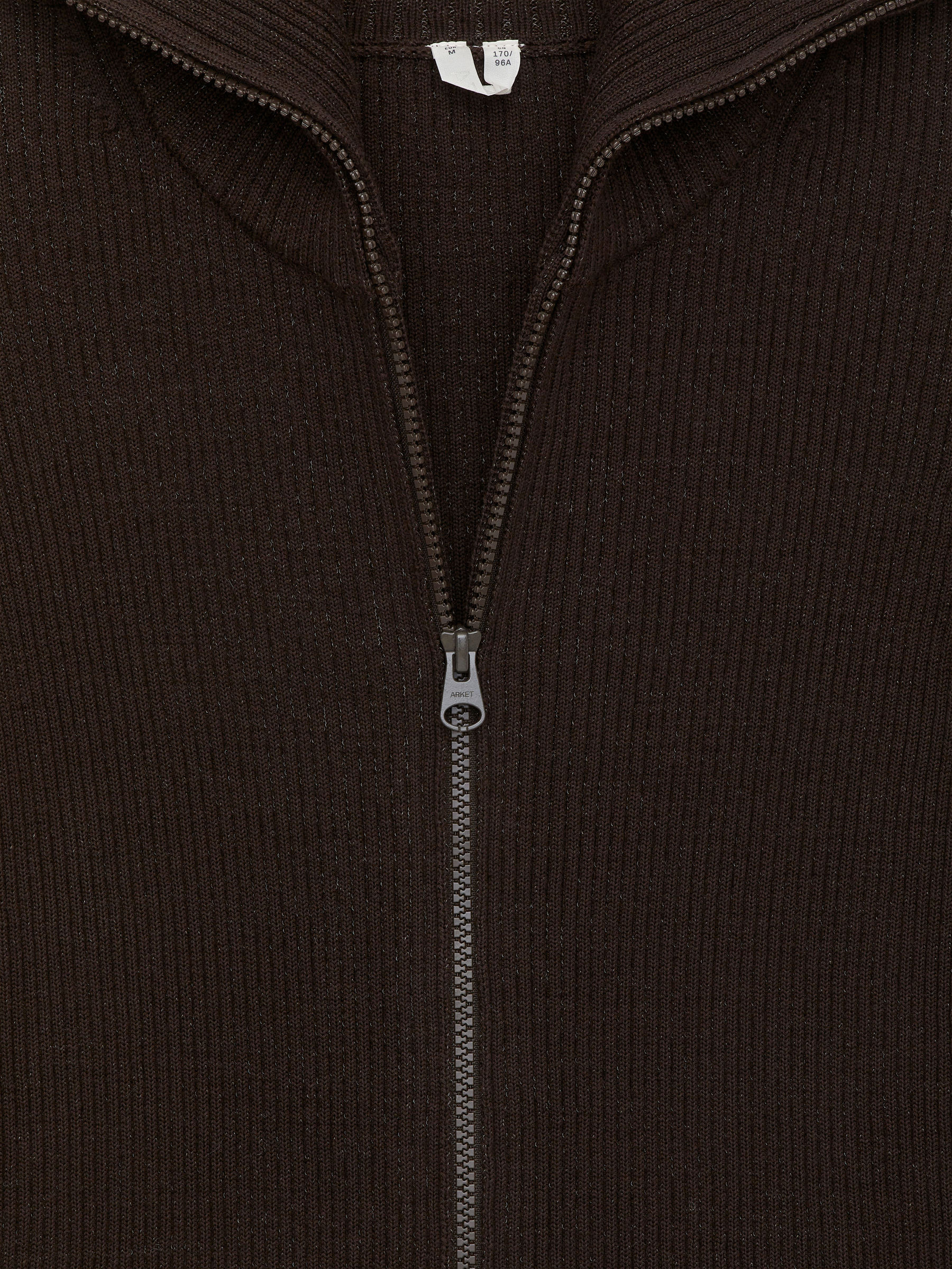 Strickjacke mit Reißverschluss - Dunkelbraun - Slim Fit - Damen - StillMedia/DescriptiveDetail - 2