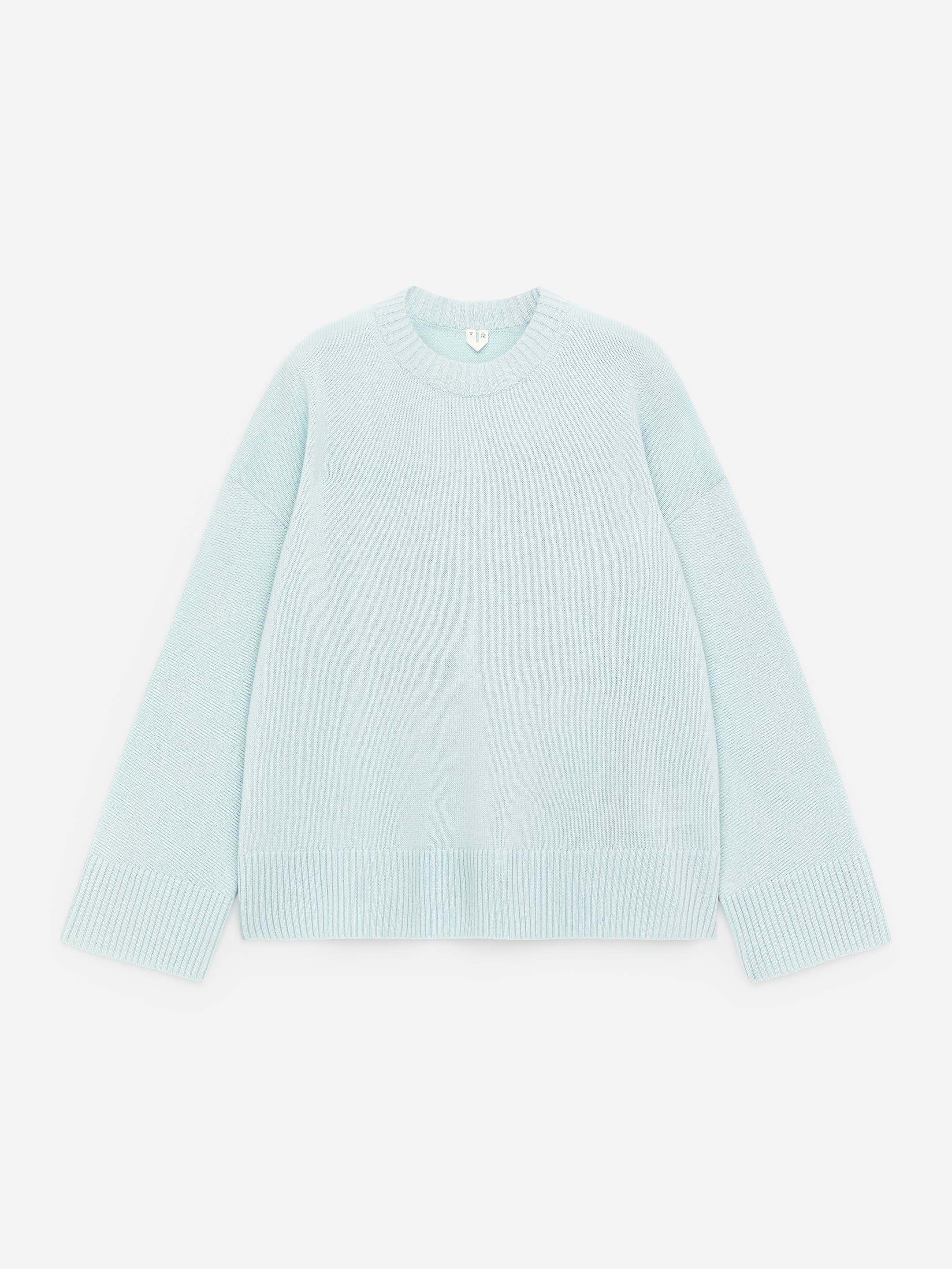 Oversized Pure Cashmere Jumper-#C5D8DB-17842