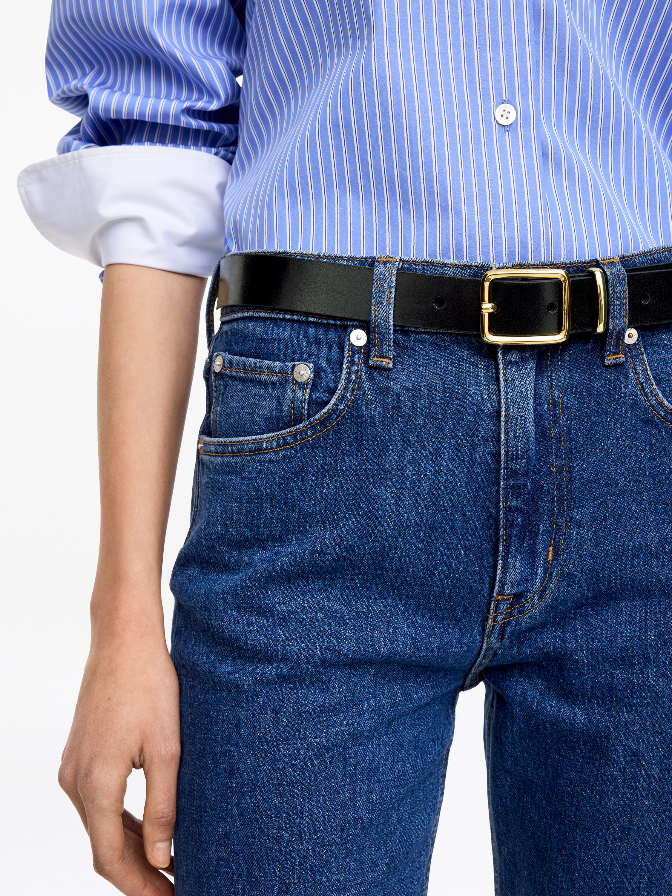 Leather Belt – Black – Women – ARKET NO