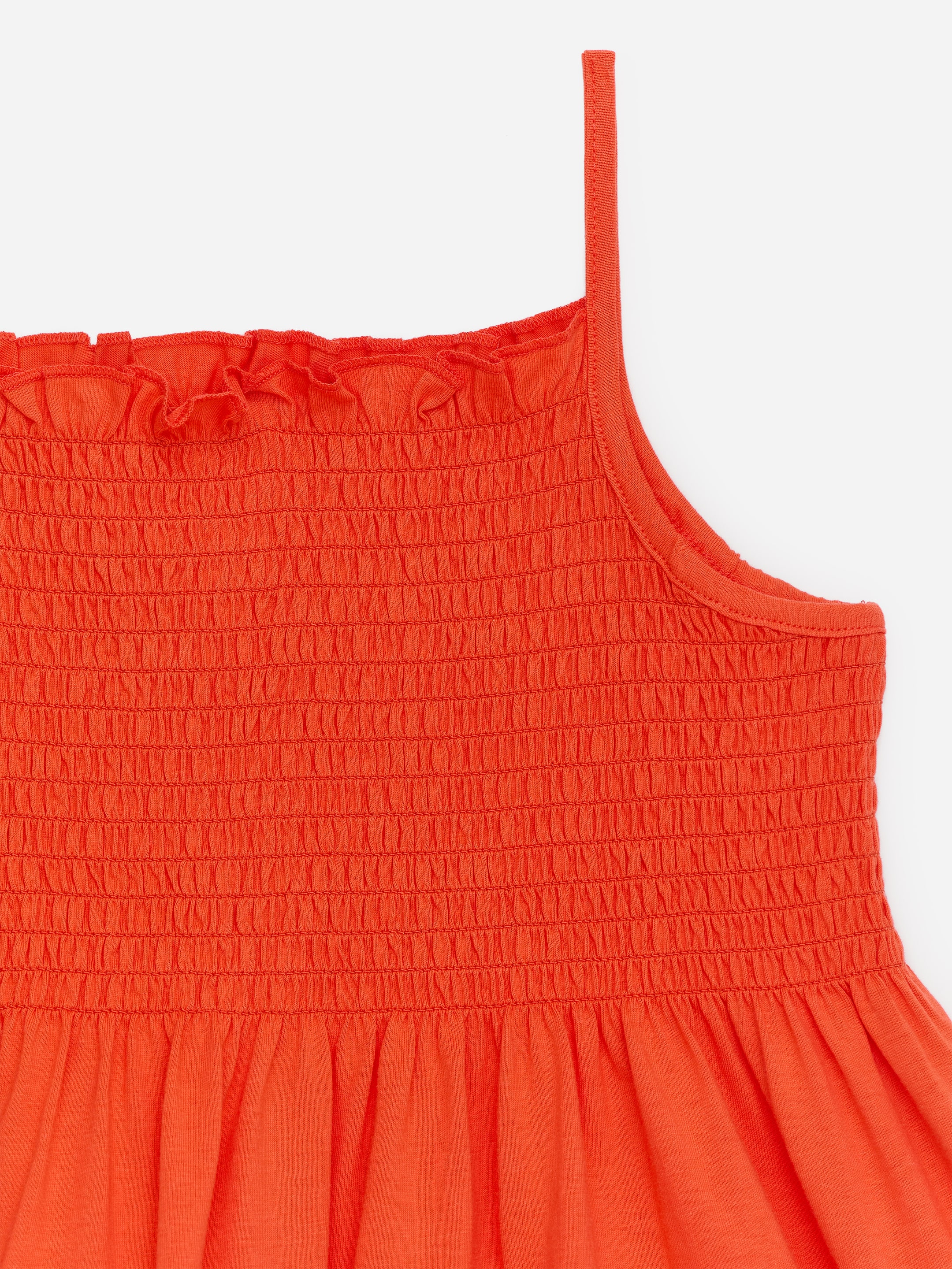 Robe smockée en jersey - Rouge vif - Regular fit - Enfant - StillMedia/DescriptiveDetail - 2
