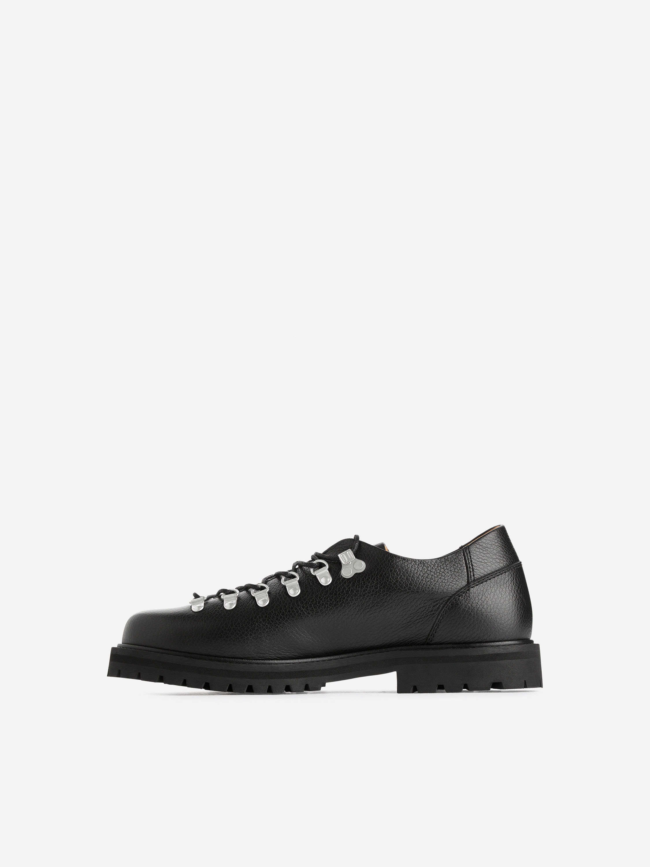 Leather Hiking Shoes - Black - Men - StillMedia/DescriptiveStillLife - 6
