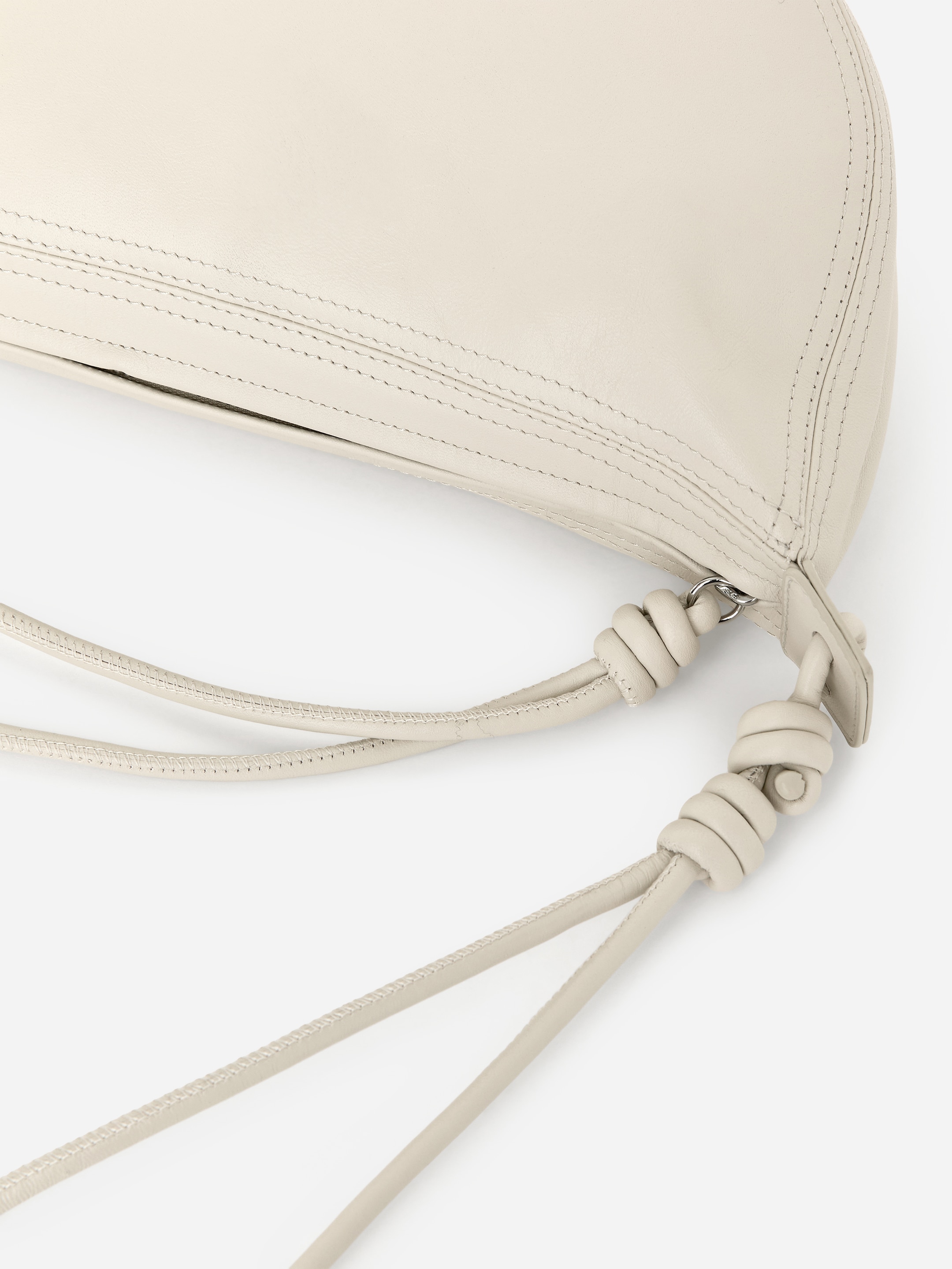 Crescent Leather Bag - Beige - Women - StillMedia/DescriptiveDetail - 2