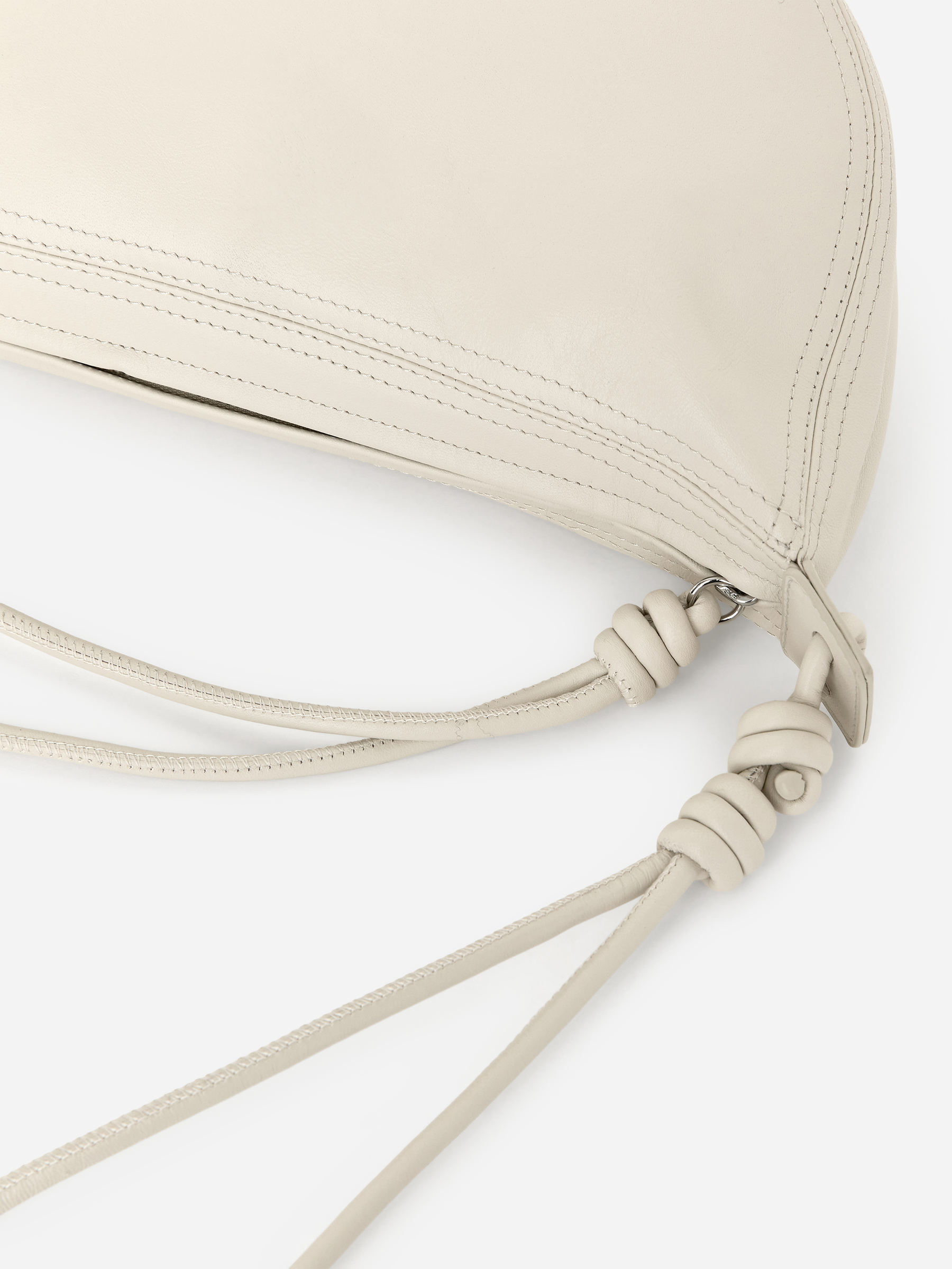Halbmondförmige Ledertasche - Beige - Damen - StillMedia/DescriptiveDetail - 2