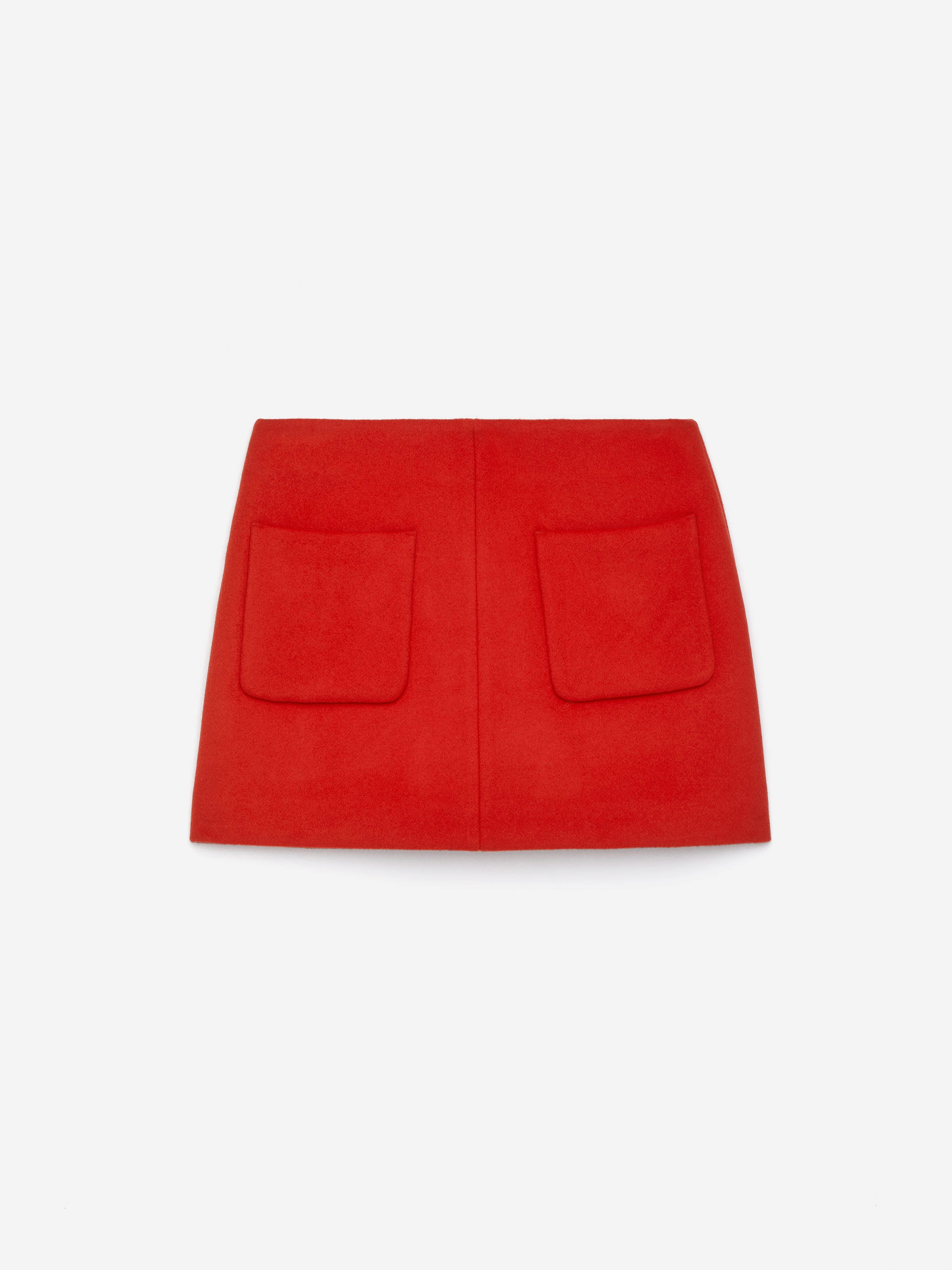 Wool-Blend Mini Skirt