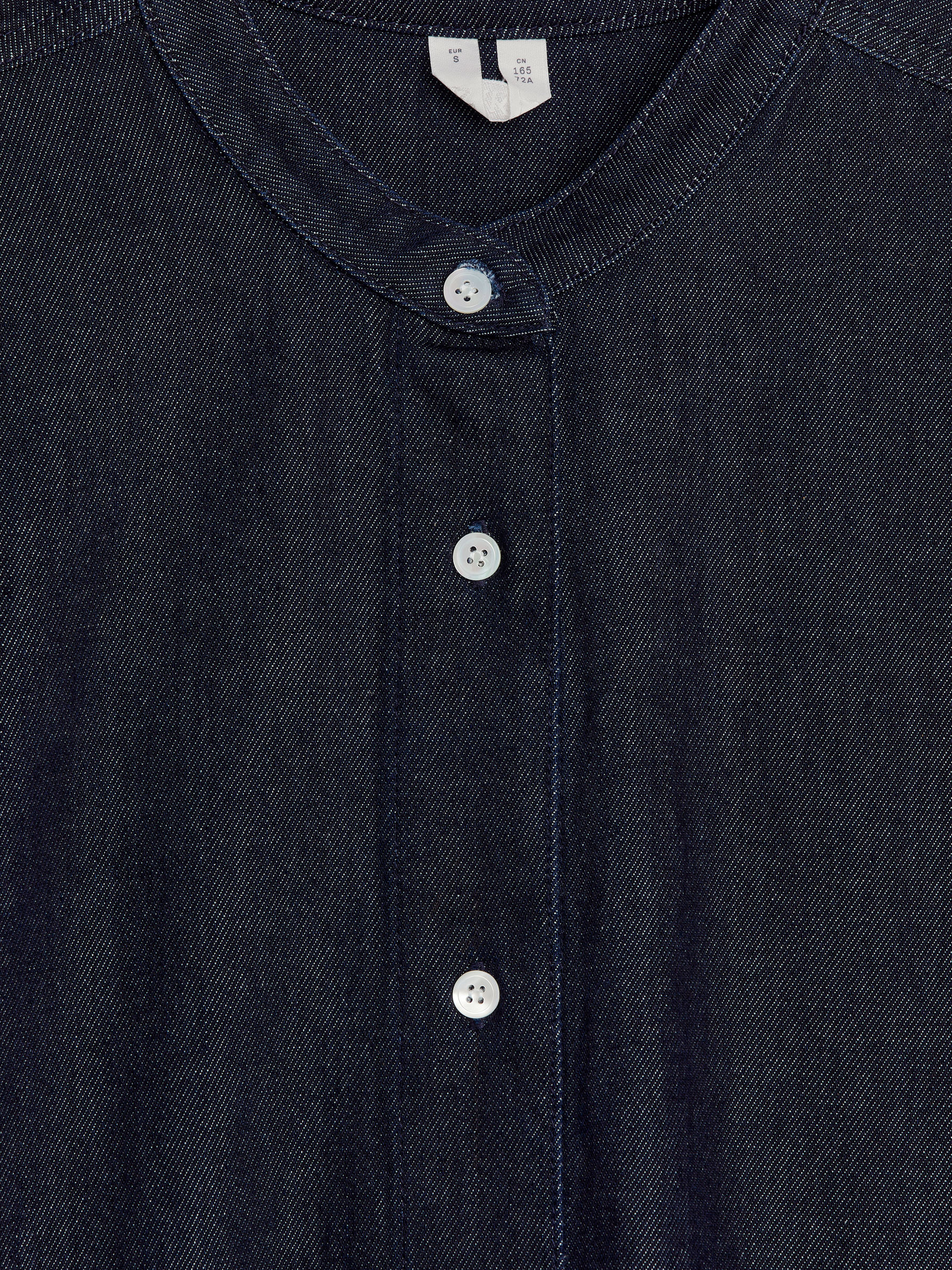Raw Denim Shirt - Dark Blue - Regular fit - Women - StillMedia/DescriptiveDetail - 2
