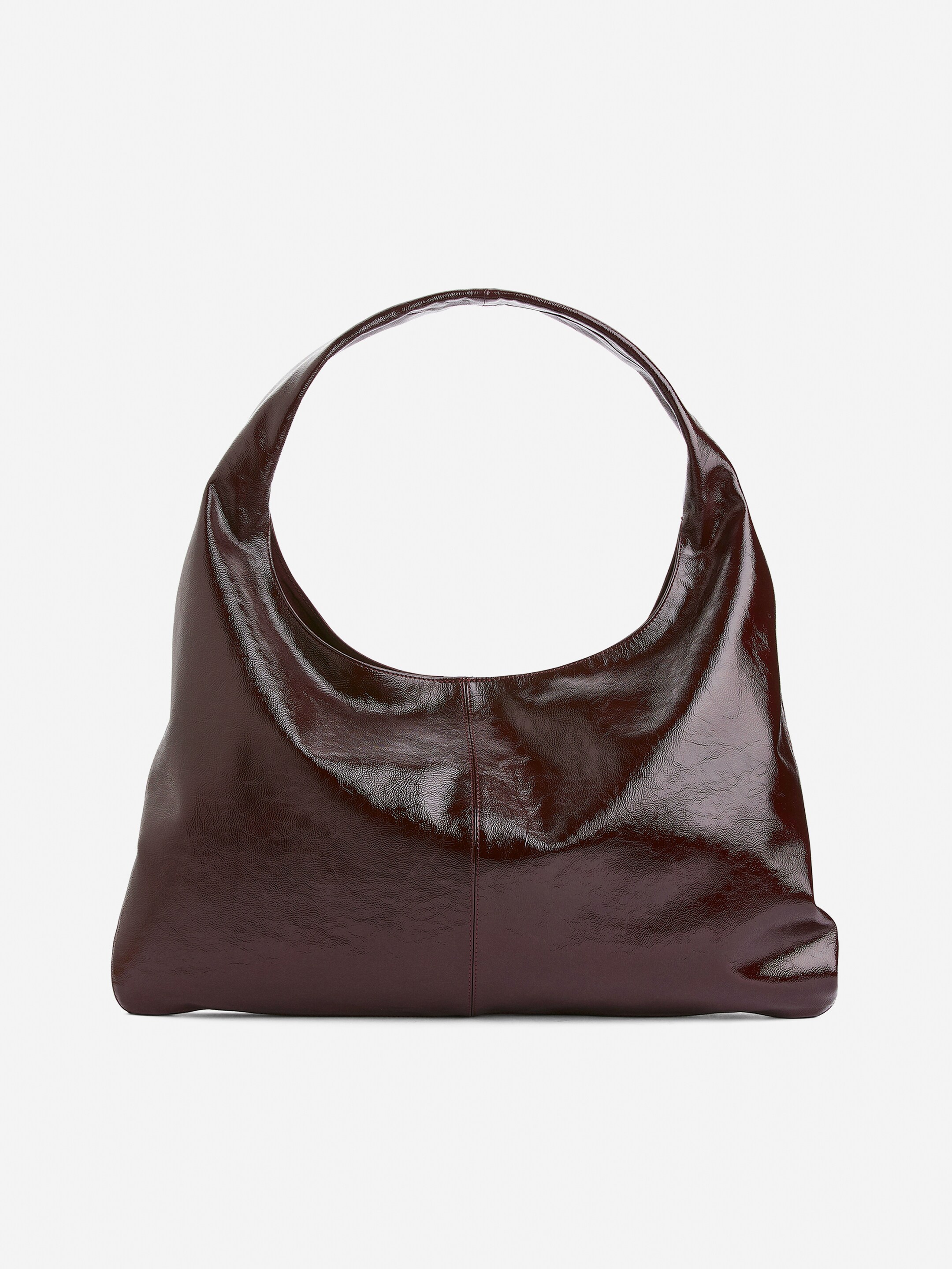 Größeres Bild anzeigen: Tasche aus glänzendem Leder - Weinrot - Ladies | H&M AT 3