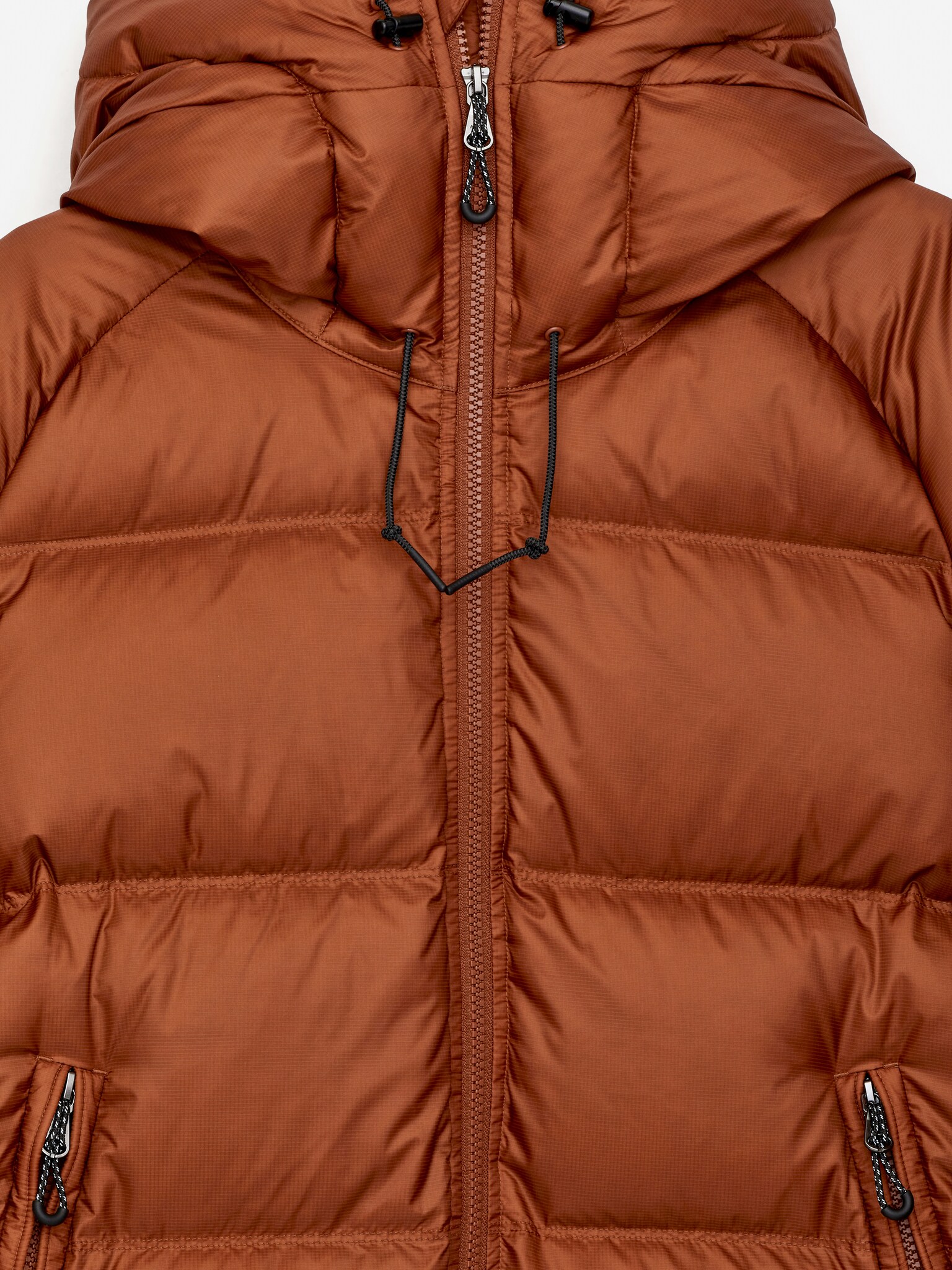 Veste de sport Upcycled Down - Orange/Noir/Marron foncé/Vert foncé - 4