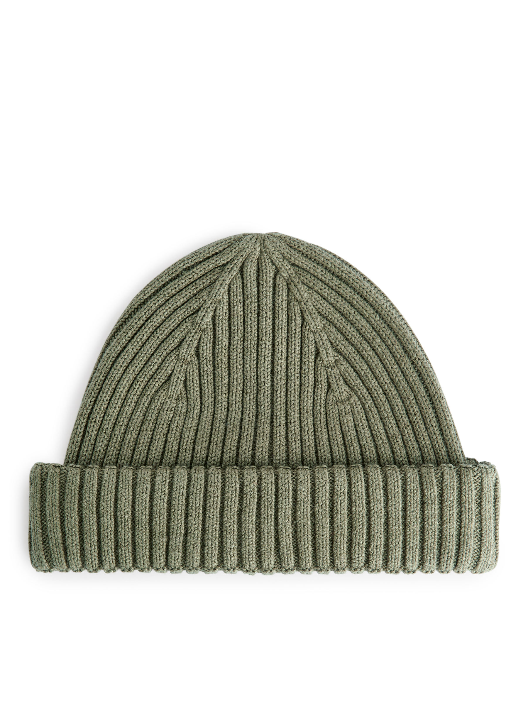 Gerippte Baumwoll-Beanie - Khaki - Herren - StillMedia/DescriptiveStillLife - 1