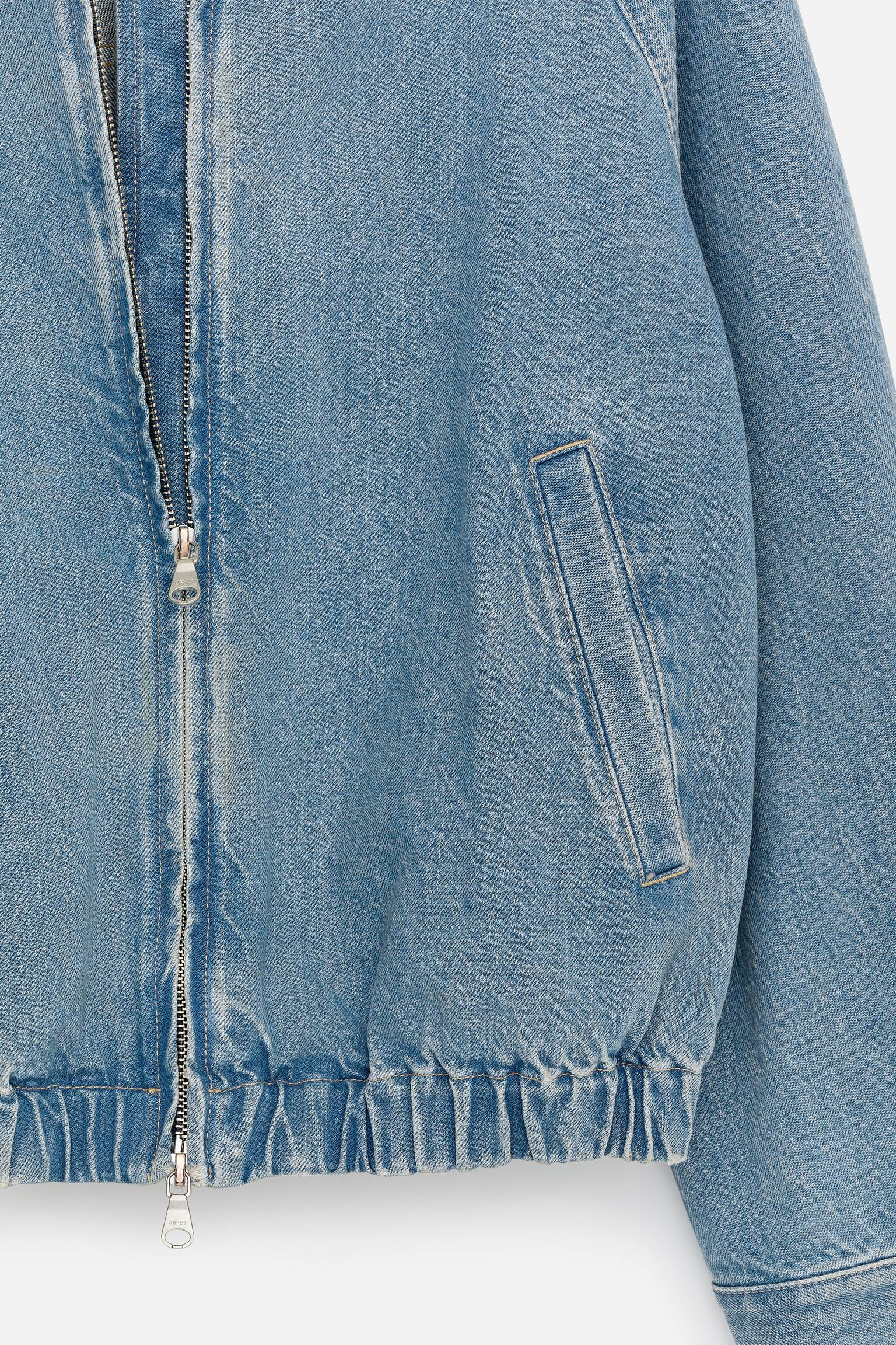 Giacca corta in denim - Blu - 5