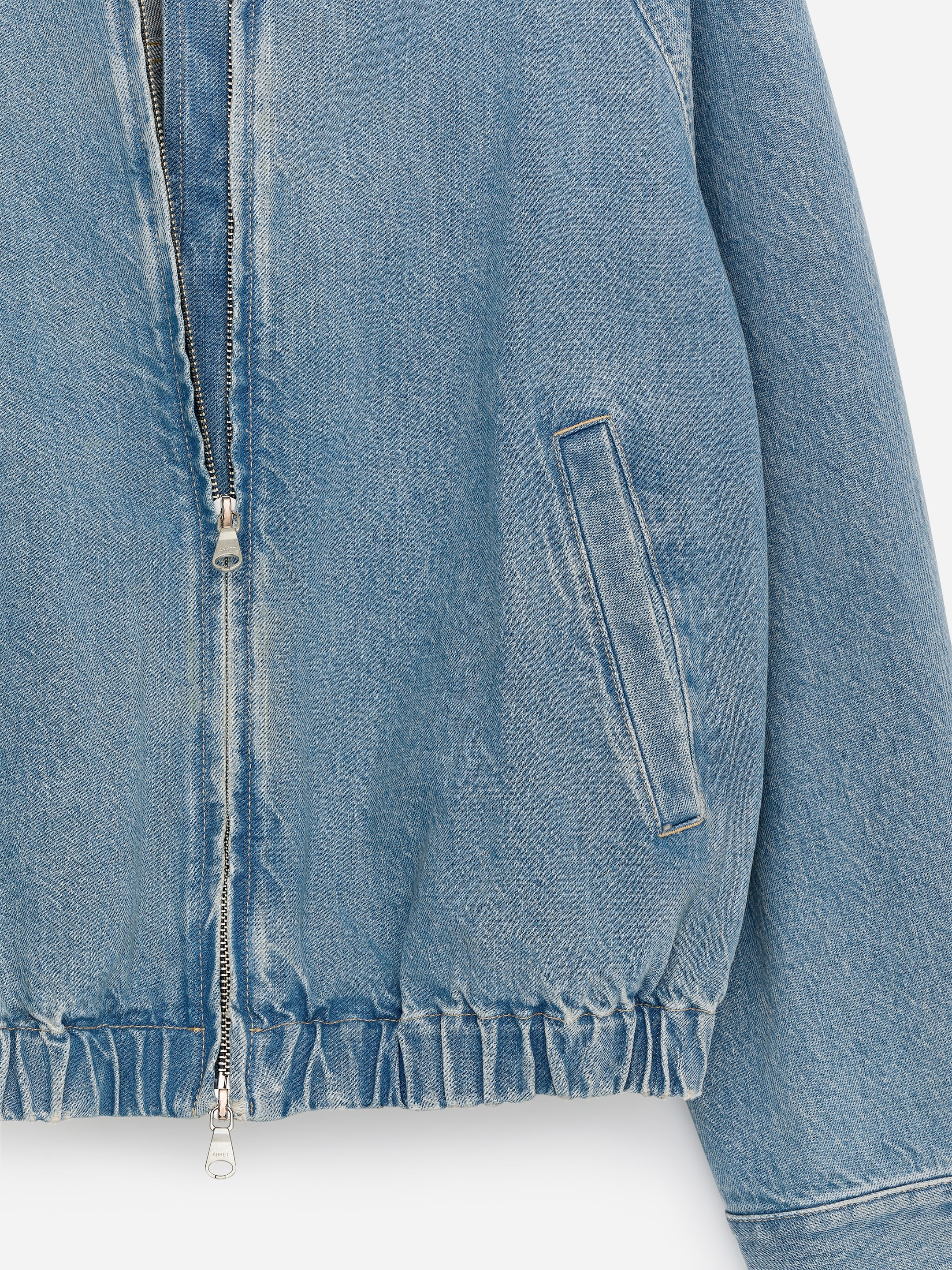 Short Denim Jacket - Blue - Regular fit - Women - StillMedia/DescriptiveDetail - 1