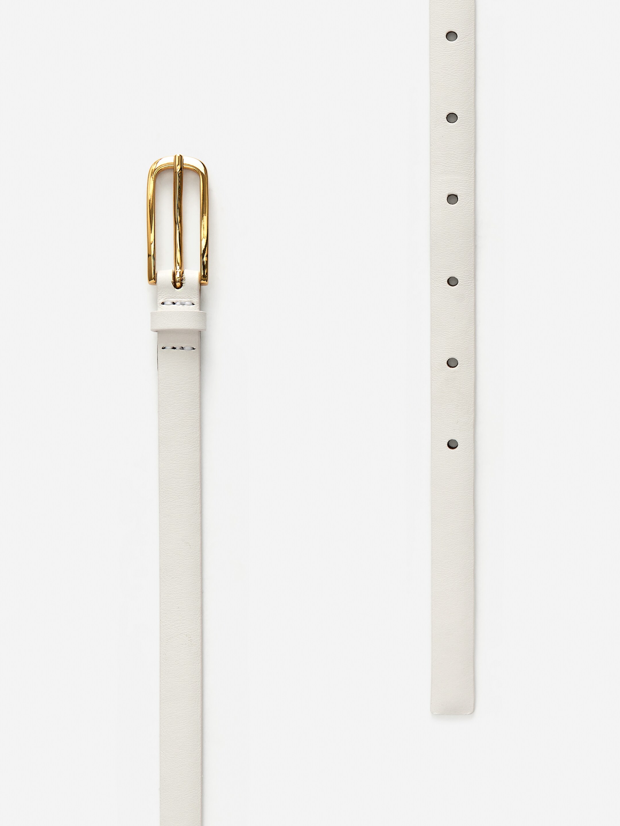 Ver imagem maior: Cinto de couro - Branco - SENHORA | H&M PT 2