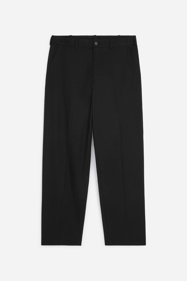 Pantaloni Croiți Lejeri - Negru/Bleumarin - 1