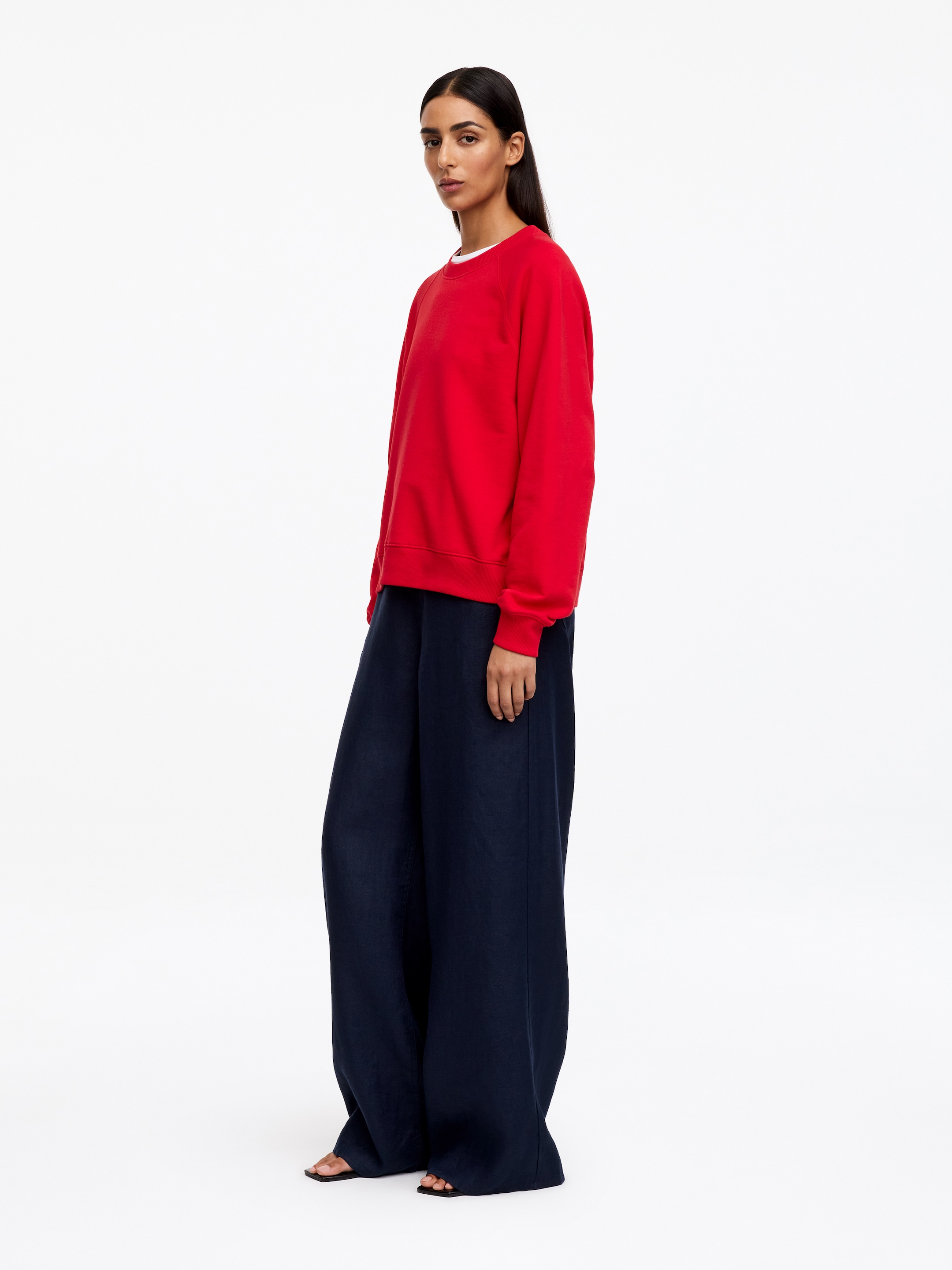 Frottee-Sweatshirt - Rot - Regular Fit - women - StillMedia/Lookbook - 2