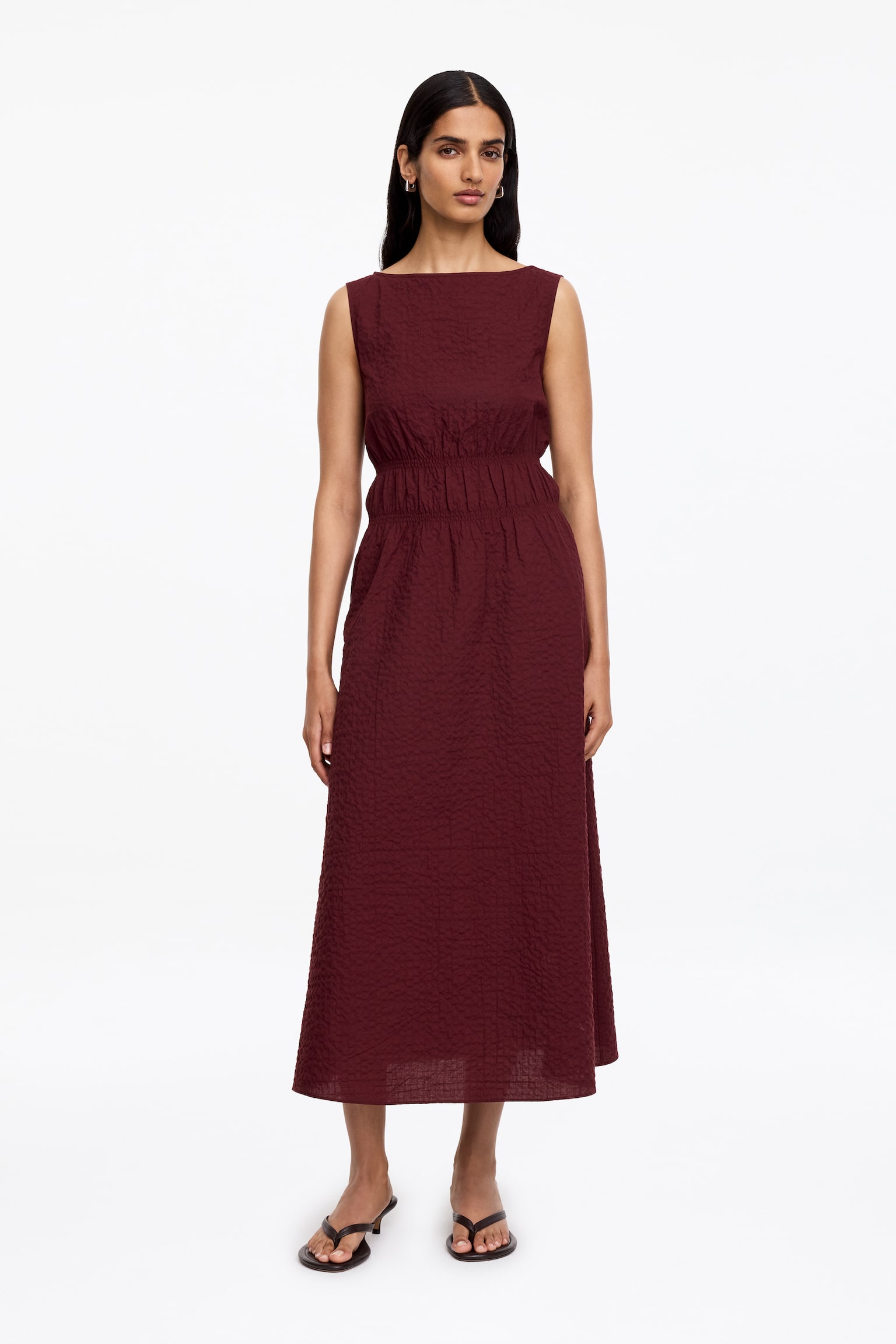 Sukienka z kory-Ciemnoczerwony - 1