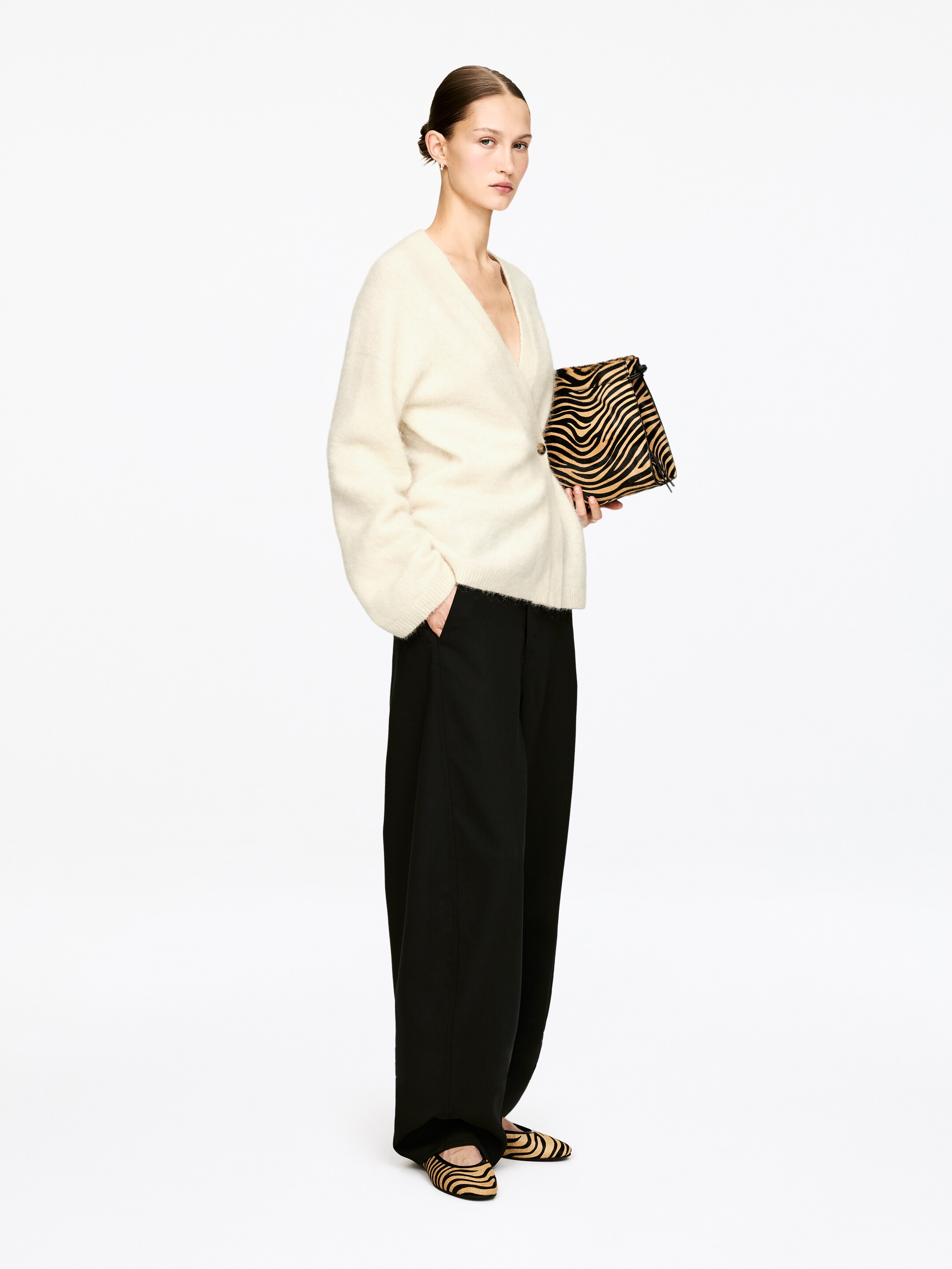 Agrandir l'image: Cardigan en mélange de laine et d'alpaga - Blanc cassé - FEMME | H&M CH 2